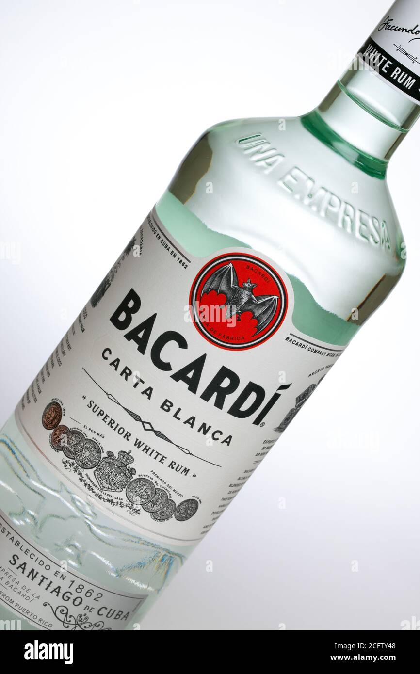 Boisson au rhum Bacardi Banque D'Images