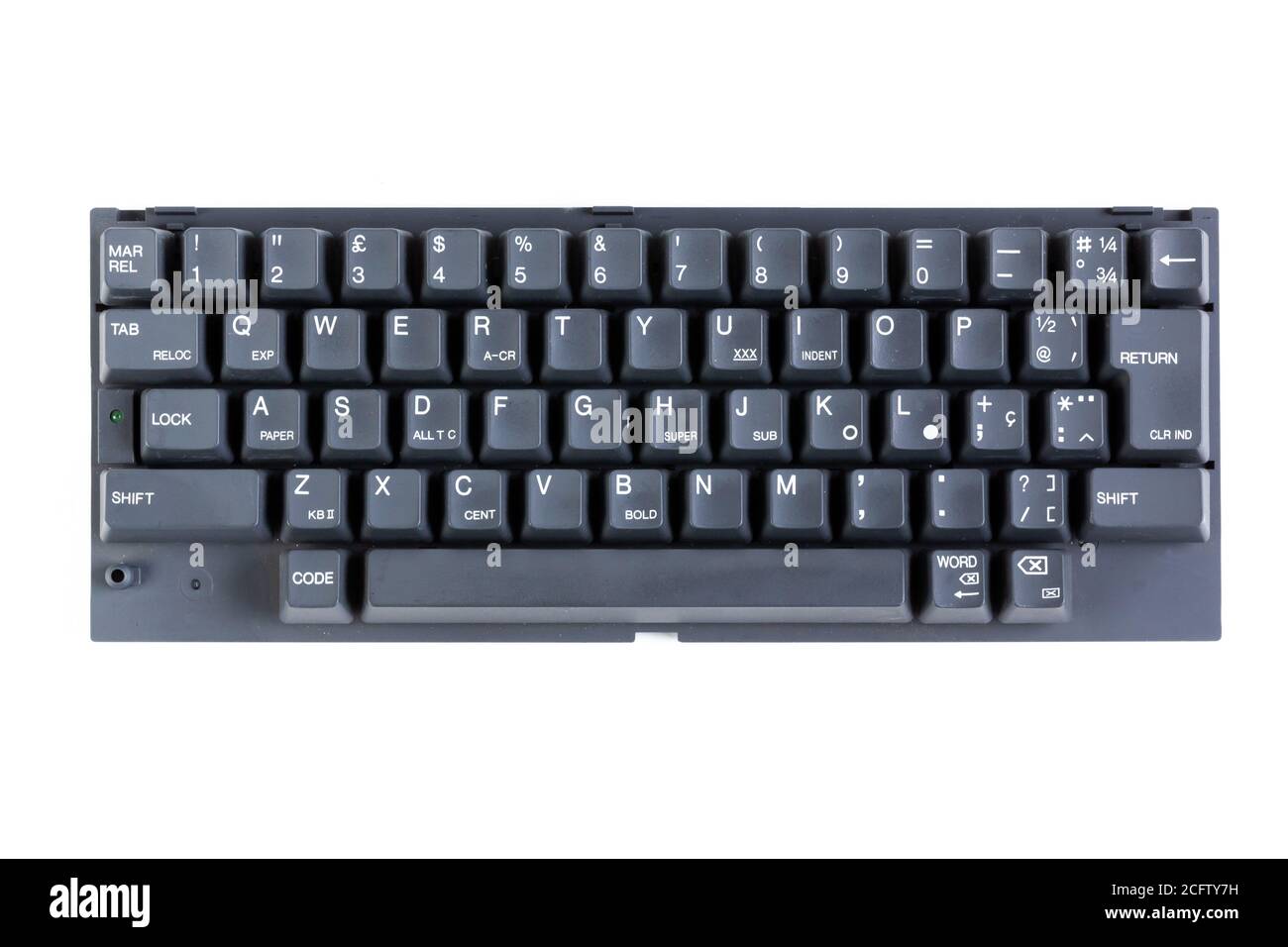clavier qwerty découpé Photo Stock - Alamy