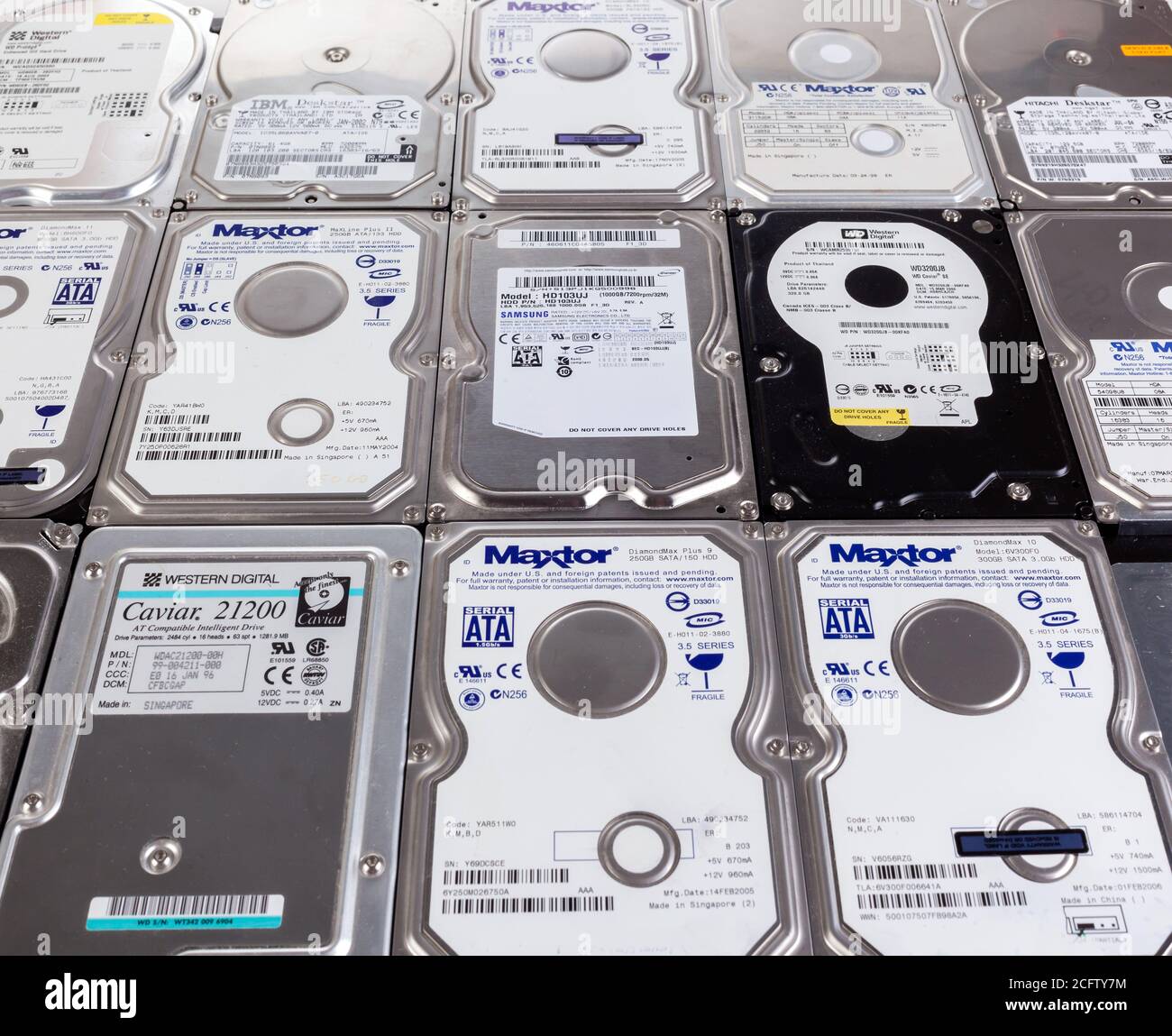 anciens disques durs Banque D'Images