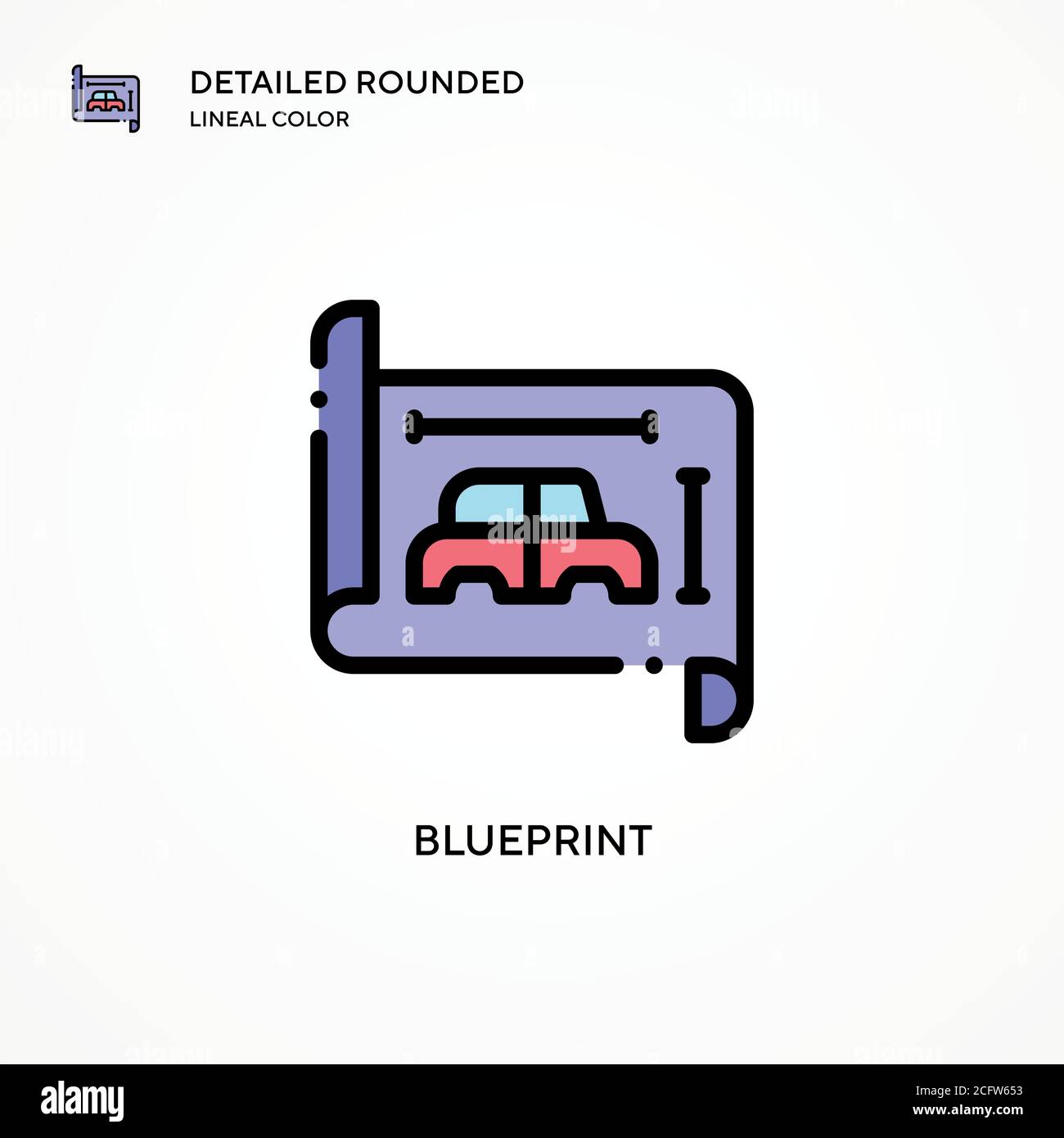 Icône de vecteur de photocalque. Concepts modernes d'illustration vectorielle. Facile à modifier et à personnaliser. Illustration de Vecteur