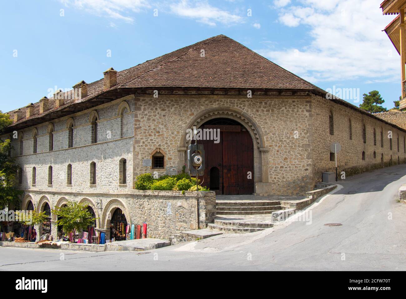 Caravanserai historique du XVIIIe siècle dans la ville de Sheki Shaki en Azerbaïdjan Banque D'Images