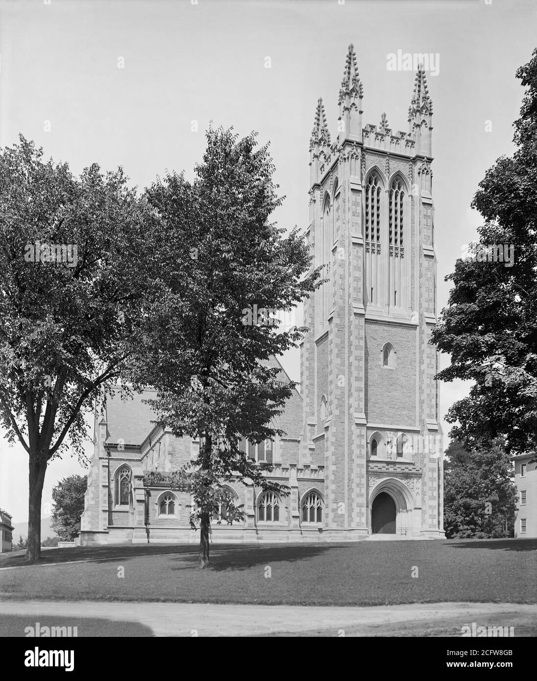 Thompson Memorial Chapel, Williams College, Williamstown, Massachusetts, États-Unis, Detroit Publishing Company, 1908 Banque D'Images