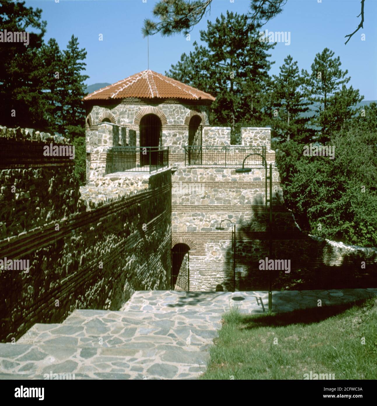 Réserve nationale d'architecture et d'archéologie 'Pautalia, Velbuzhd, Kyustendil', Acropolis, Bulgarie Banque D'Images