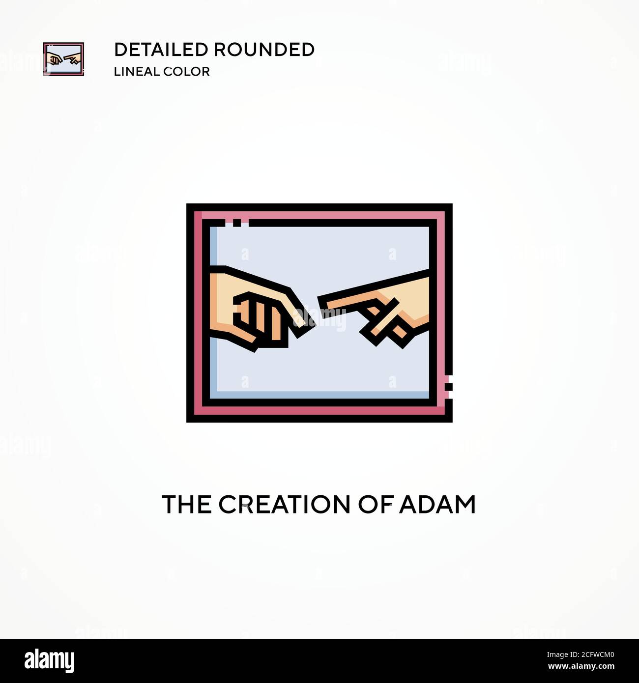 La création de l'icône vecteur adam. Concepts modernes d'illustration vectorielle. Facile à modifier et à personnaliser. Illustration de Vecteur