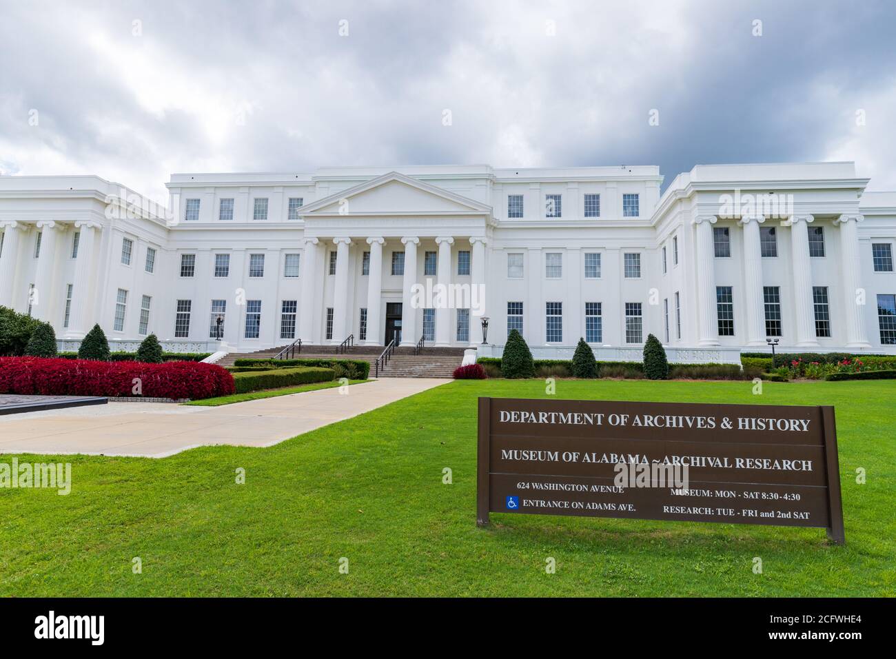 Montgomery, AL / USA - 27 août 2020 : Département des Archives et de l'Histoire de l'Alabama Banque D'Images