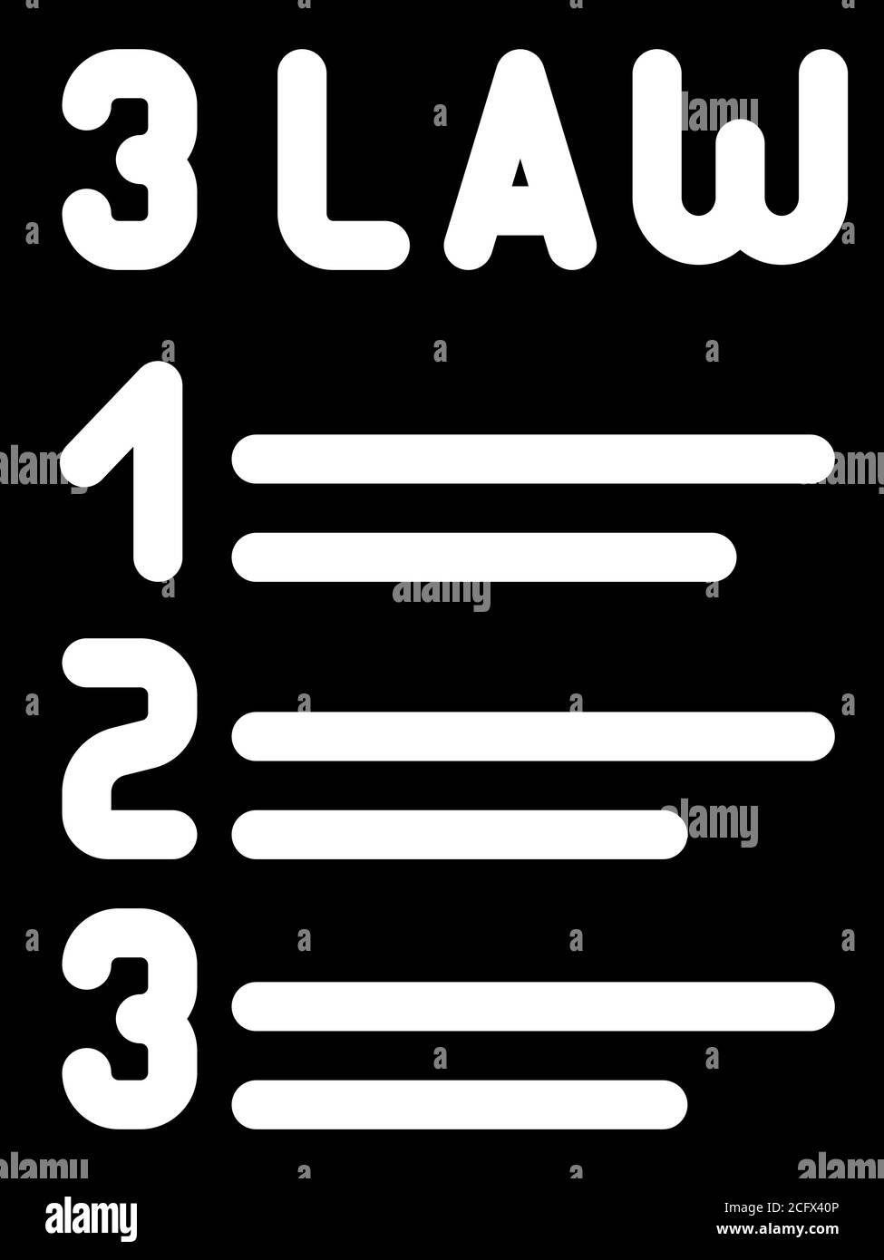 isaac asimov 3 lois de la robotique glyphe icône illustration de vecteur  Image Vectorielle Stock - Alamy