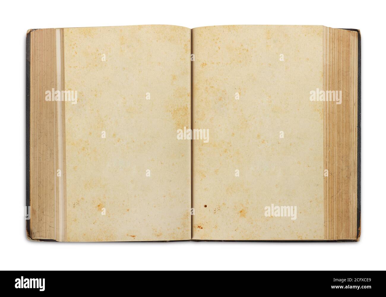 Vieux Livre Vierge Ouvert Isole Sur Blanc Photo Stock Alamy