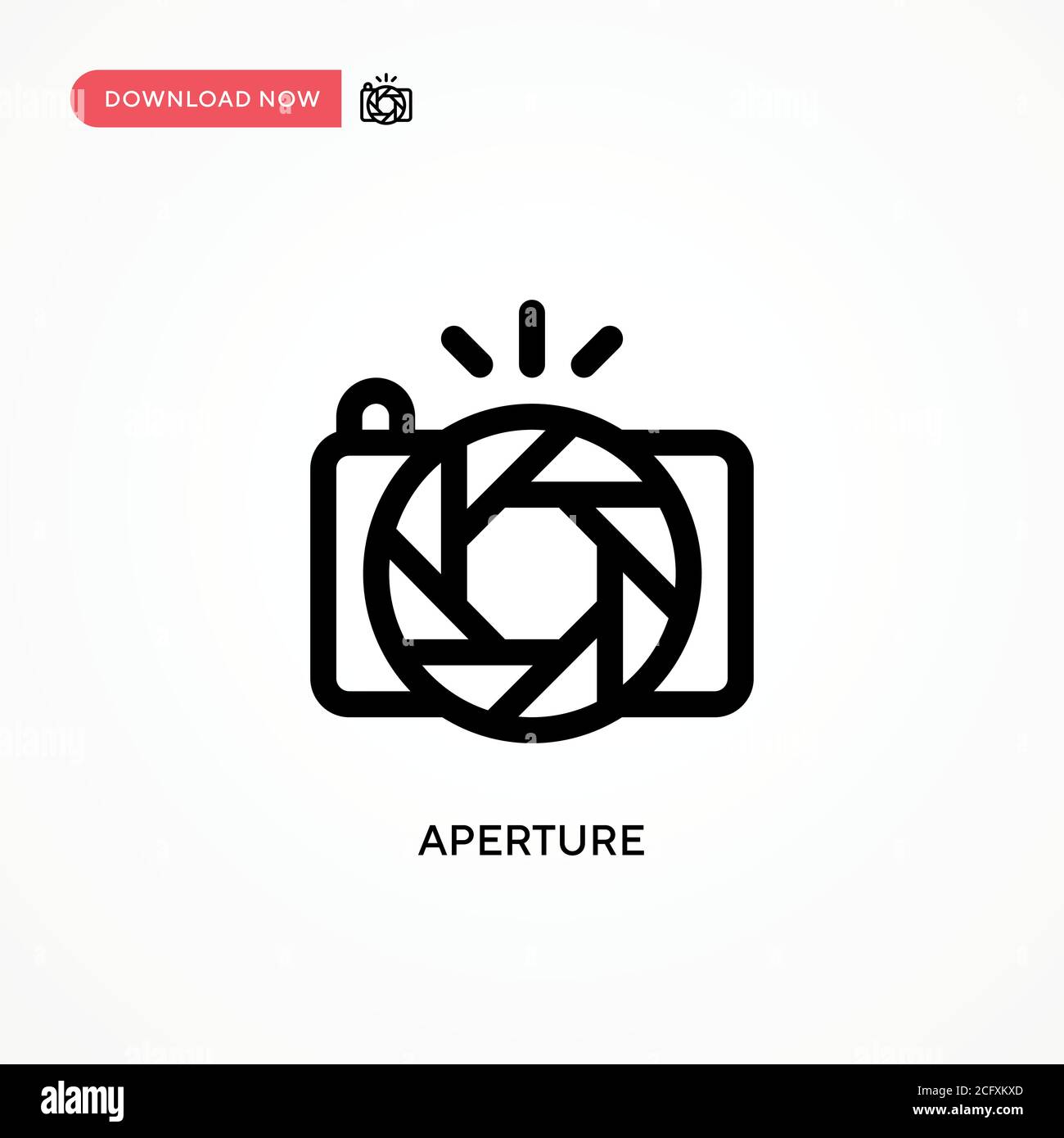 Icône vecteur simple Aperture. Illustration moderne et simple à vecteur plat pour site Web ou application mobile Illustration de Vecteur