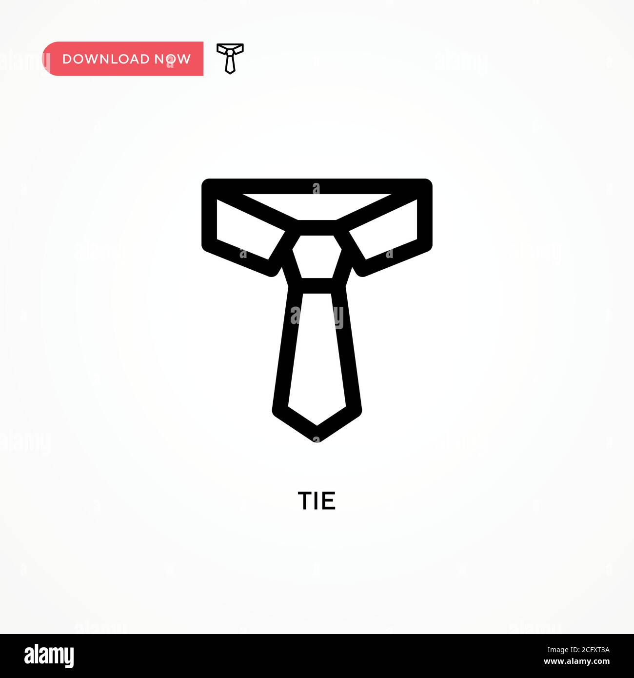 Icône de vecteur simple TIE. Illustration moderne et simple à vecteur plat pour site Web ou application mobile Illustration de Vecteur