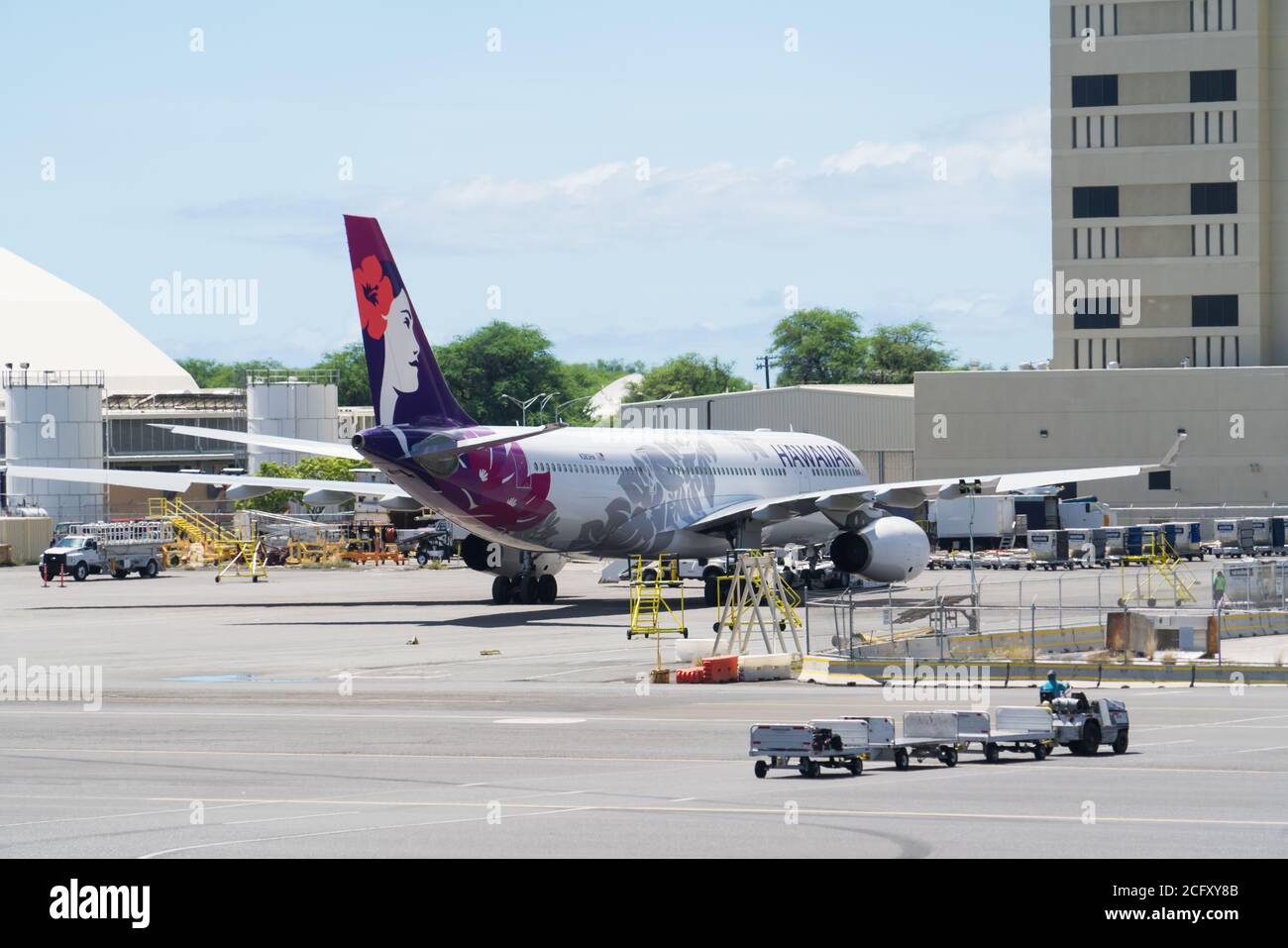 Aéroport d'Honolulu, Hawaï - 27 septembre 2019, île d'Oahu, Hawaï, États-Unis Banque D'Images