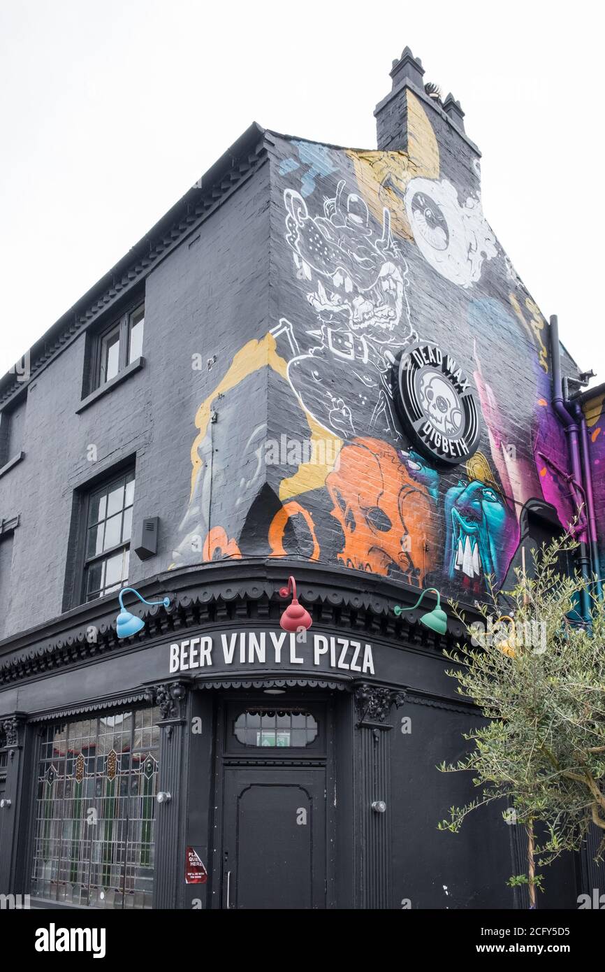 Dead Wax Digbeth est un bar de pub de musique live et de disques vinyles à Digbeth, Birmingham, Royaume-Uni Banque D'Images