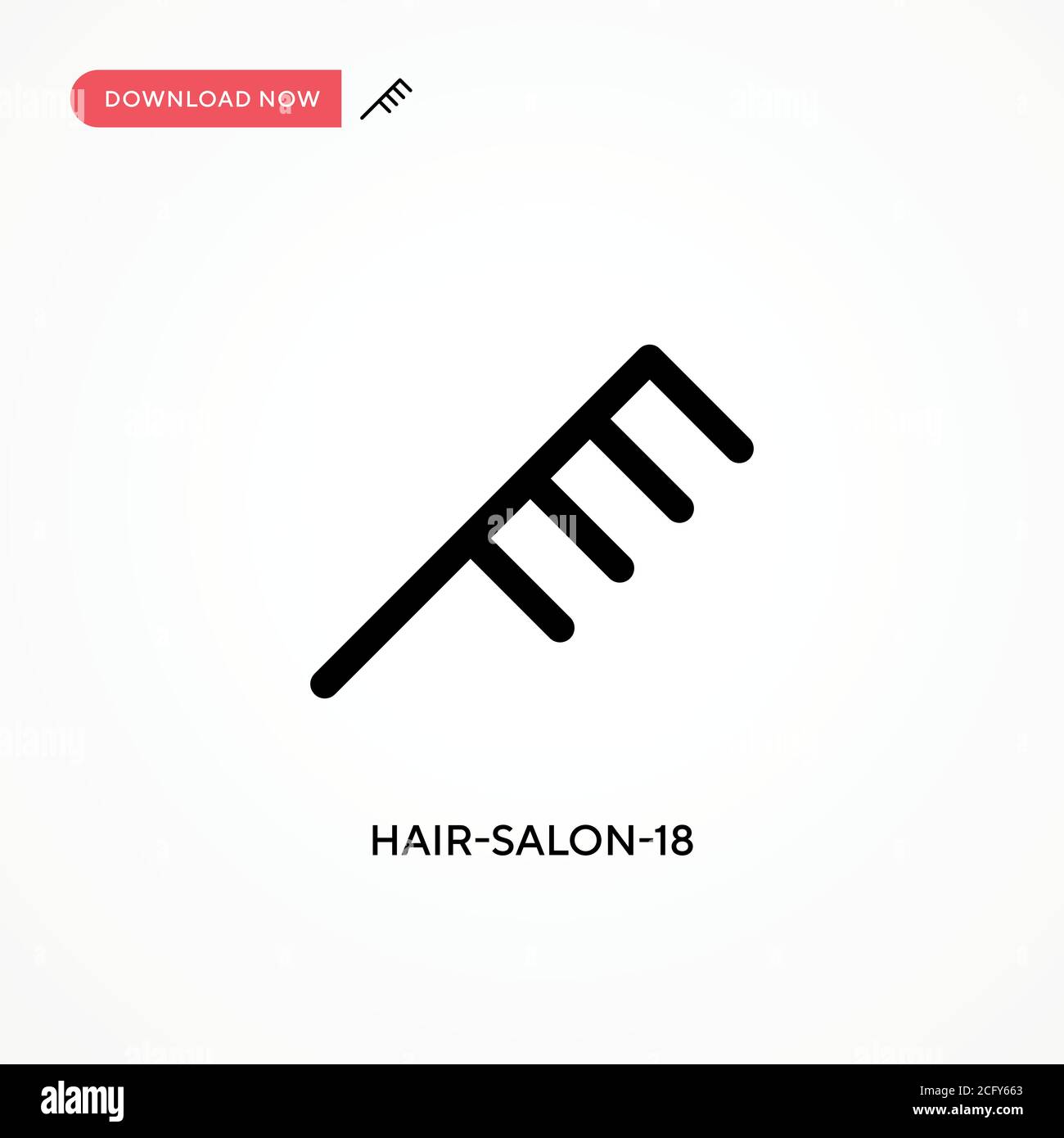 Hair-salon-18 icône vecteur simple. Illustration moderne et simple à vecteur plat pour site Web ou application mobile Illustration de Vecteur