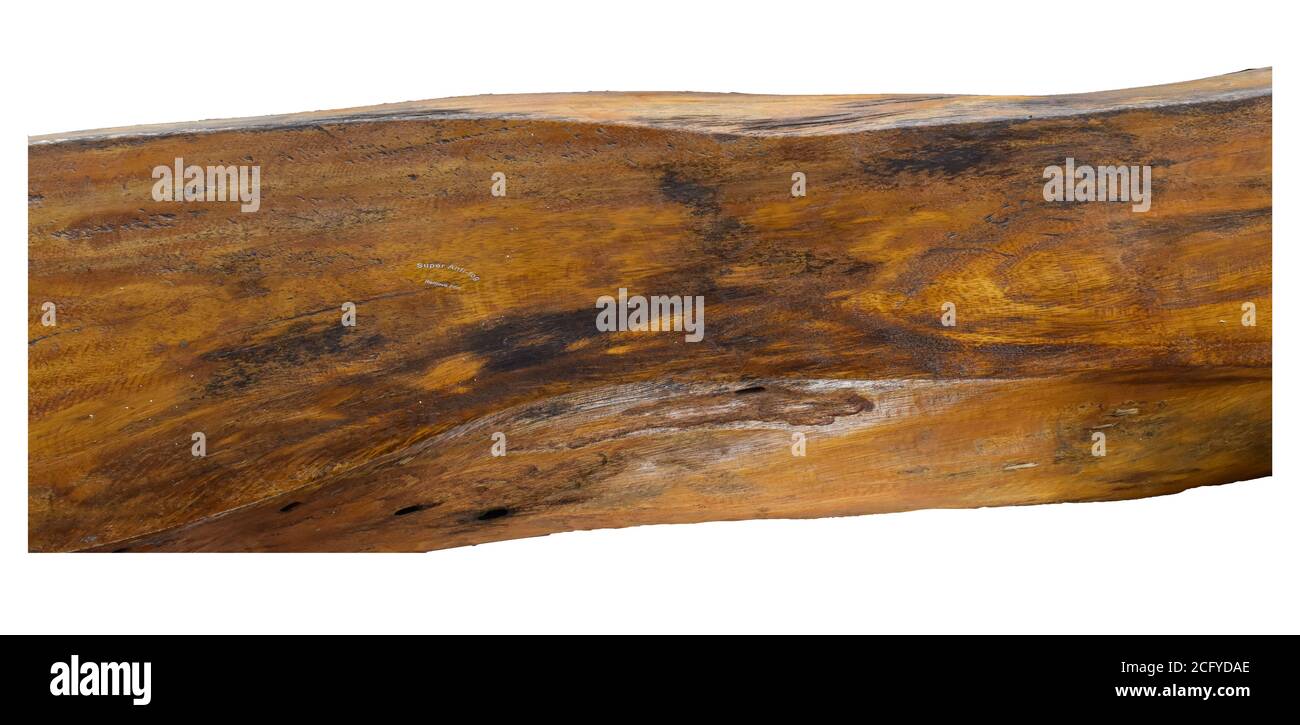 bois de chêne massif isolé sur fond blanc. texture bois avec chemin d'écrêtage. Pour ajouter du texte ou du dessin. Banque D'Images