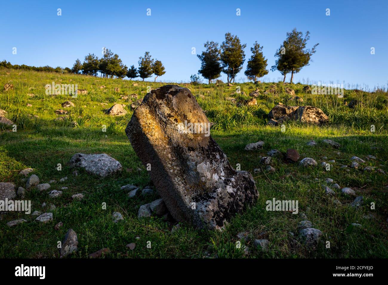 Yesemek Quarry and Sculpture Workshop est un musée en plein air et un site archéologique dans la province de Gaziantep, en Turquie. Banque D'Images