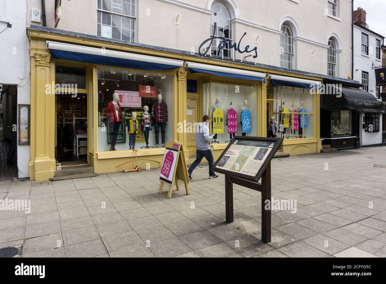 Boutique de vêtements joules, High Street, Market Harborough, Royaume-Uni  Photo Stock - Alamy