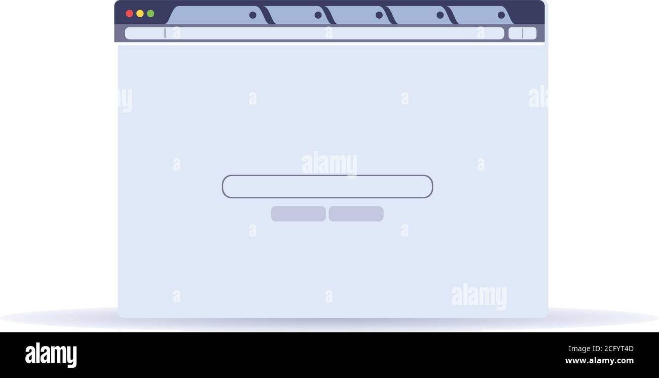 Icône de l'interface du navigateur. Dessin animé de l'interface de navigateur icône de vecteur pour la conception Web isolée sur fond blanc Illustration de Vecteur