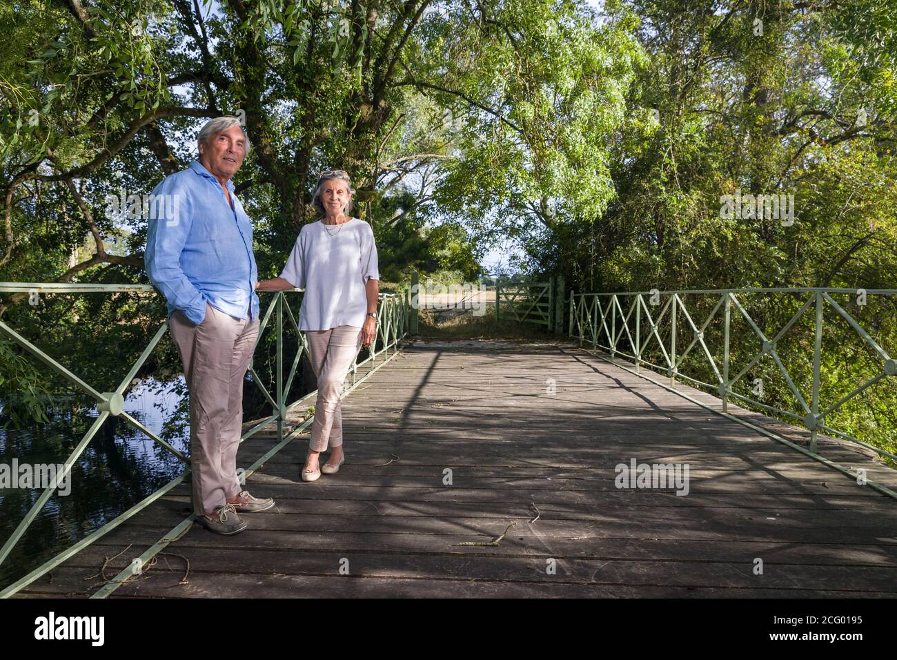 France, Indre et Loire, vallée de la Loire classée au patrimoine mondial par l'UNESCO, Vernou-sur-Brenne, les Madères, propriété de la famille Debré depuis 3 générations, Banque D'Images