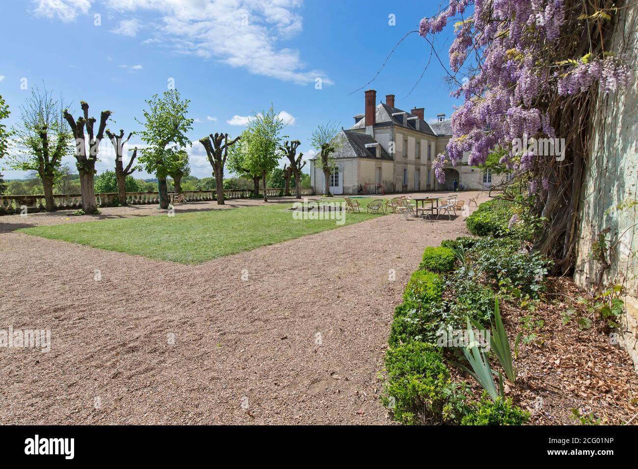 France, Indre et Loire, vallée de la Loire classée au patrimoine mondial par l'UNESCO, Vernou-sur-Brenne, les Madères, propriété de la famille Debré depuis 3 générations, Banque D'Images