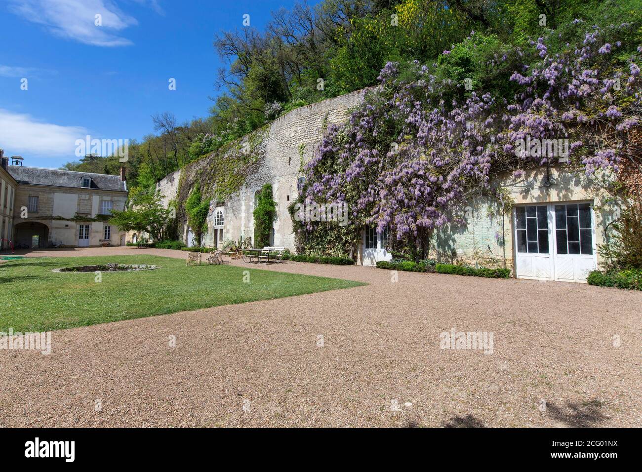 France, Indre et Loire, vallée de la Loire classée au patrimoine mondial par l'UNESCO, Vernou-sur-Brenne, les Madères, propriété de la famille Debré depuis 3 générations, Banque D'Images