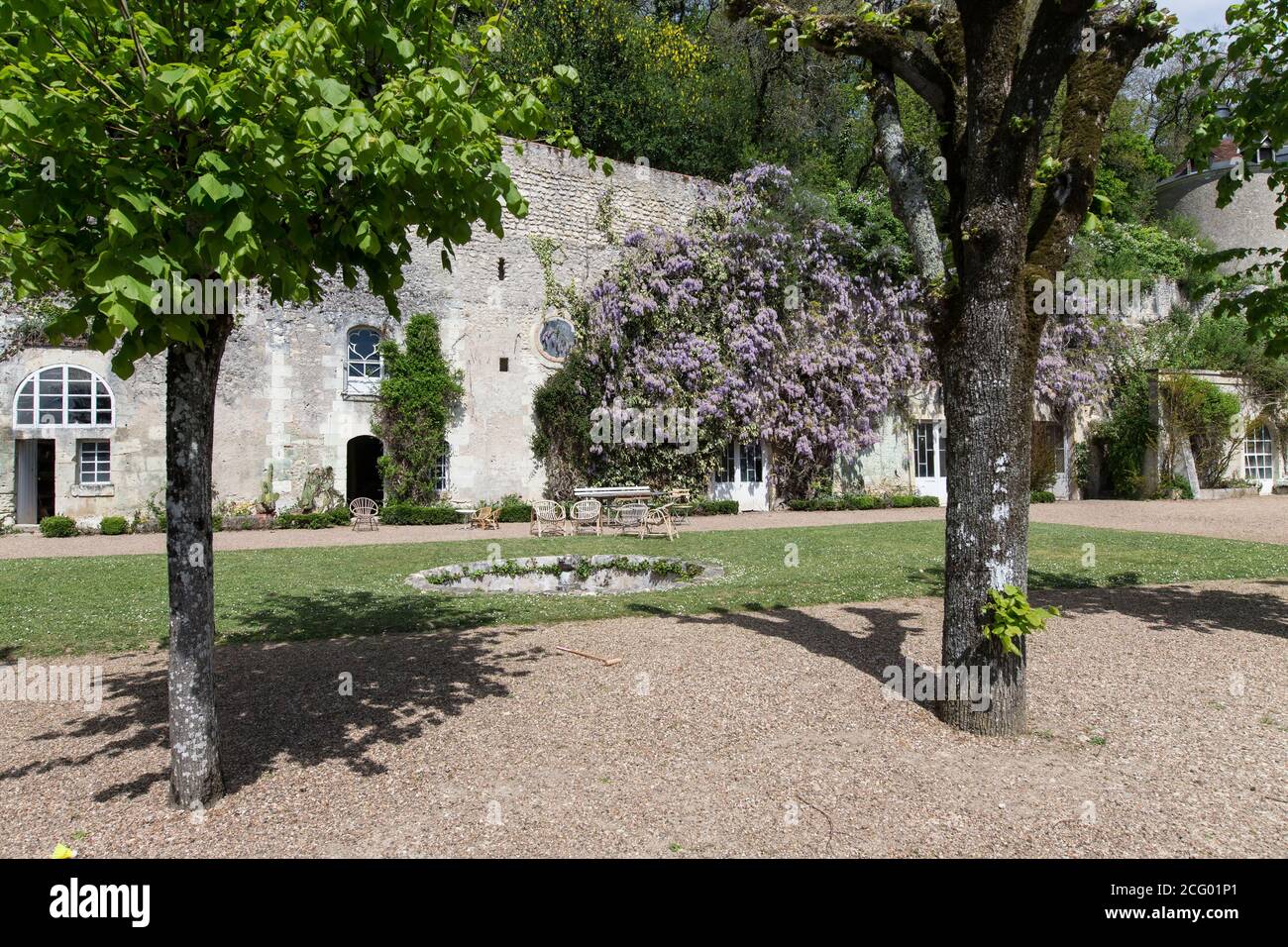 France, Indre et Loire, vallée de la Loire classée au patrimoine mondial par l'UNESCO, Vernou-sur-Brenne, les Madères, propriété de la famille Debré depuis 3 générations, Banque D'Images