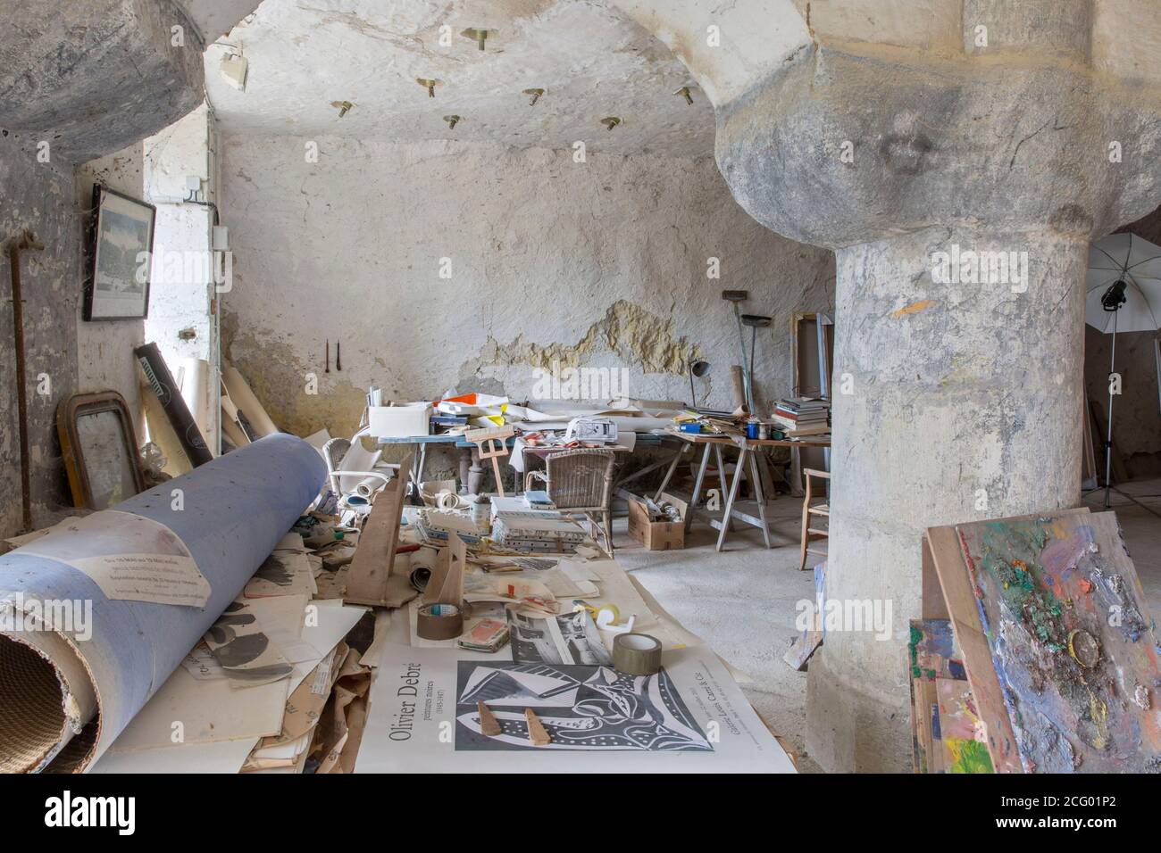 France, Indre et Loire, vallée de la Loire classée au patrimoine mondial par l'UNESCO, Vernou-sur-Brenne, les Madères, propriété de la famille Debré depuis 3 générations, Banque D'Images