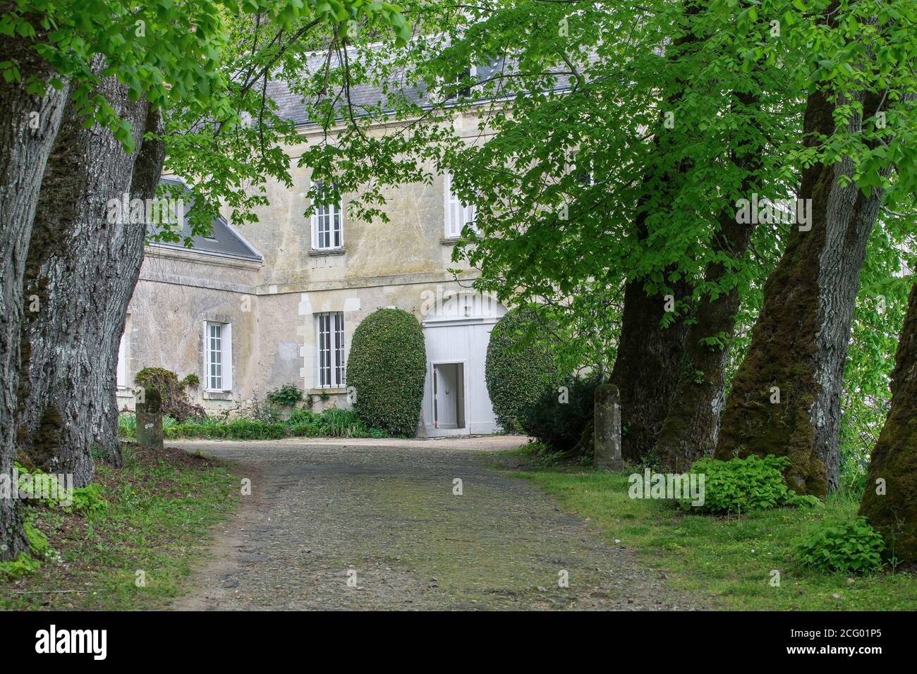 France, Indre et Loire, vallée de la Loire classée au patrimoine mondial par l'UNESCO, Vernou-sur-Brenne, les Madères, propriété de la famille Debré depuis 3 générations, Banque D'Images