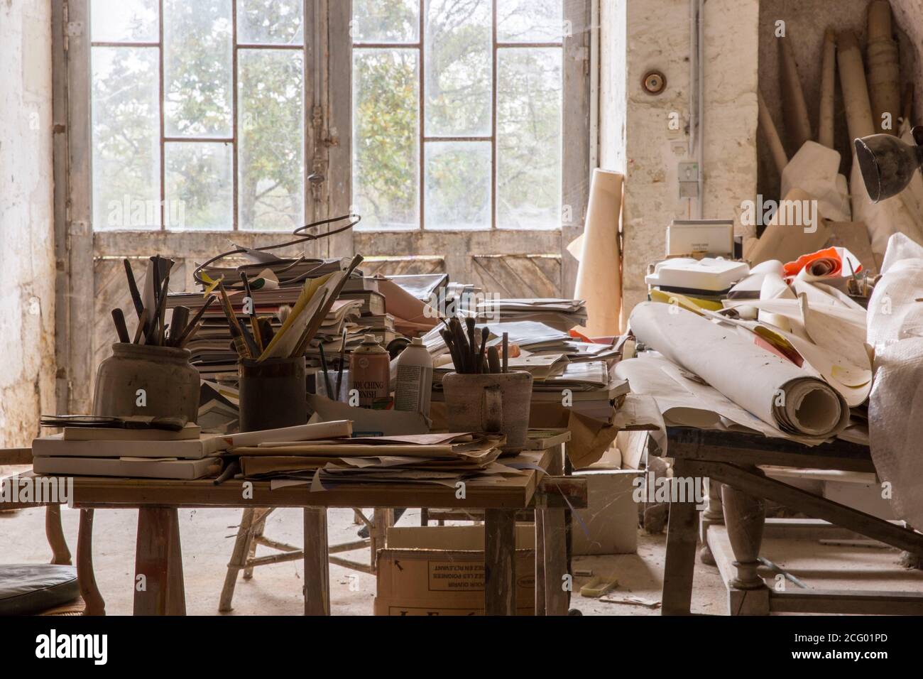 France, Indre et Loire, vallée de la Loire classée au patrimoine mondial par l'UNESCO, Vernou-sur-Brenne, les Madères, propriété de la famille Debré depuis 3 générations, Banque D'Images