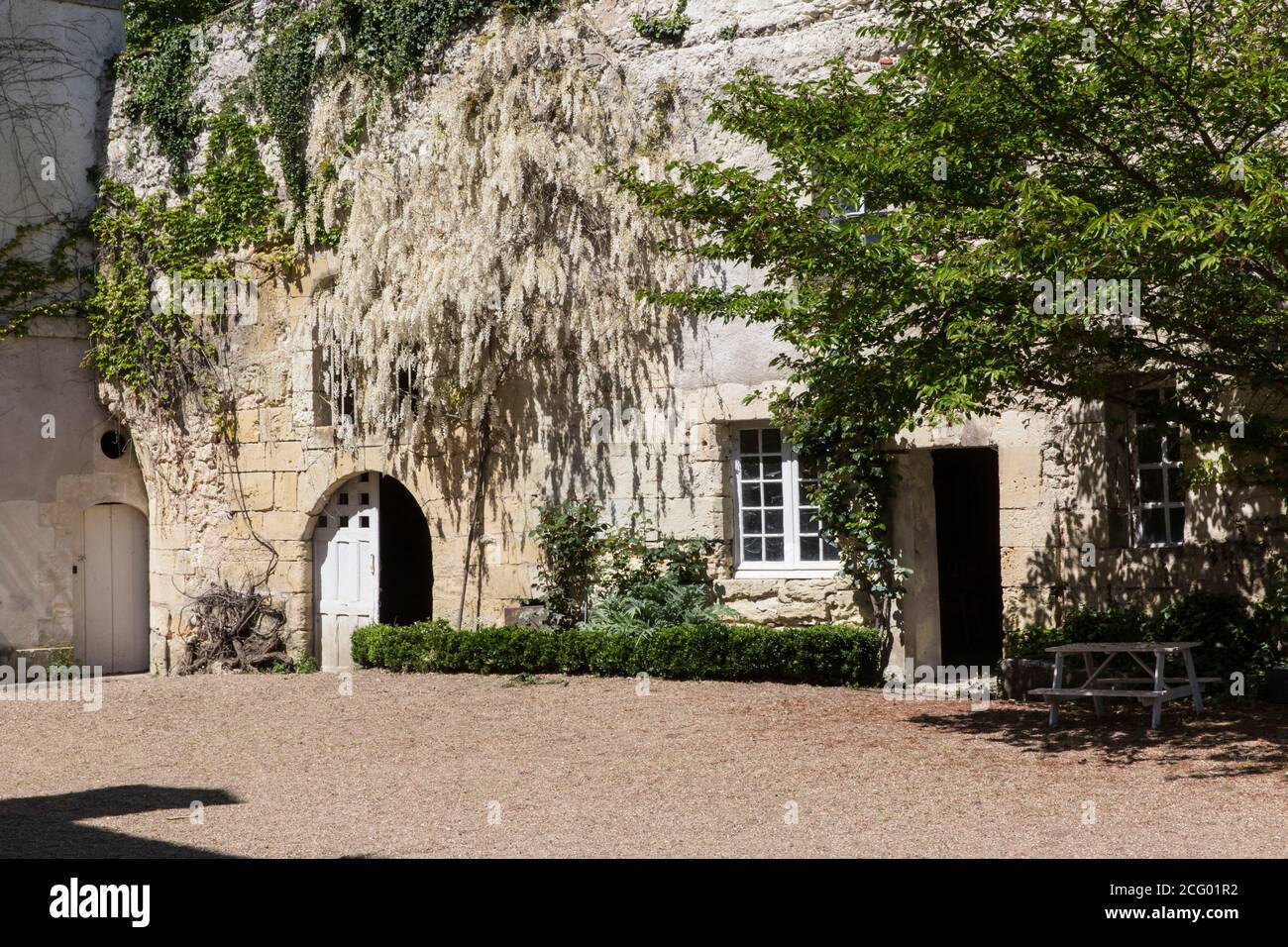 France, Indre et Loire, vallée de la Loire classée au patrimoine mondial par l'UNESCO, Vernou-sur-Brenne, les Madères, propriété de la famille Debré depuis 3 générations, Banque D'Images