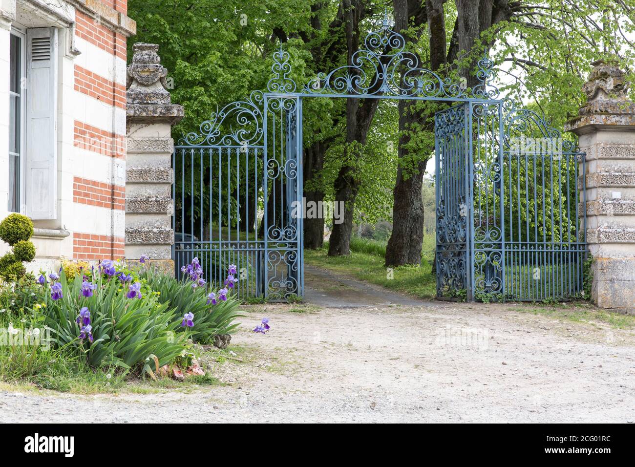 France, Indre et Loire, vallée de la Loire classée au patrimoine mondial par l'UNESCO, Vernou-sur-Brenne, les Madères, propriété de la famille Debré depuis 3 générations, Banque D'Images
