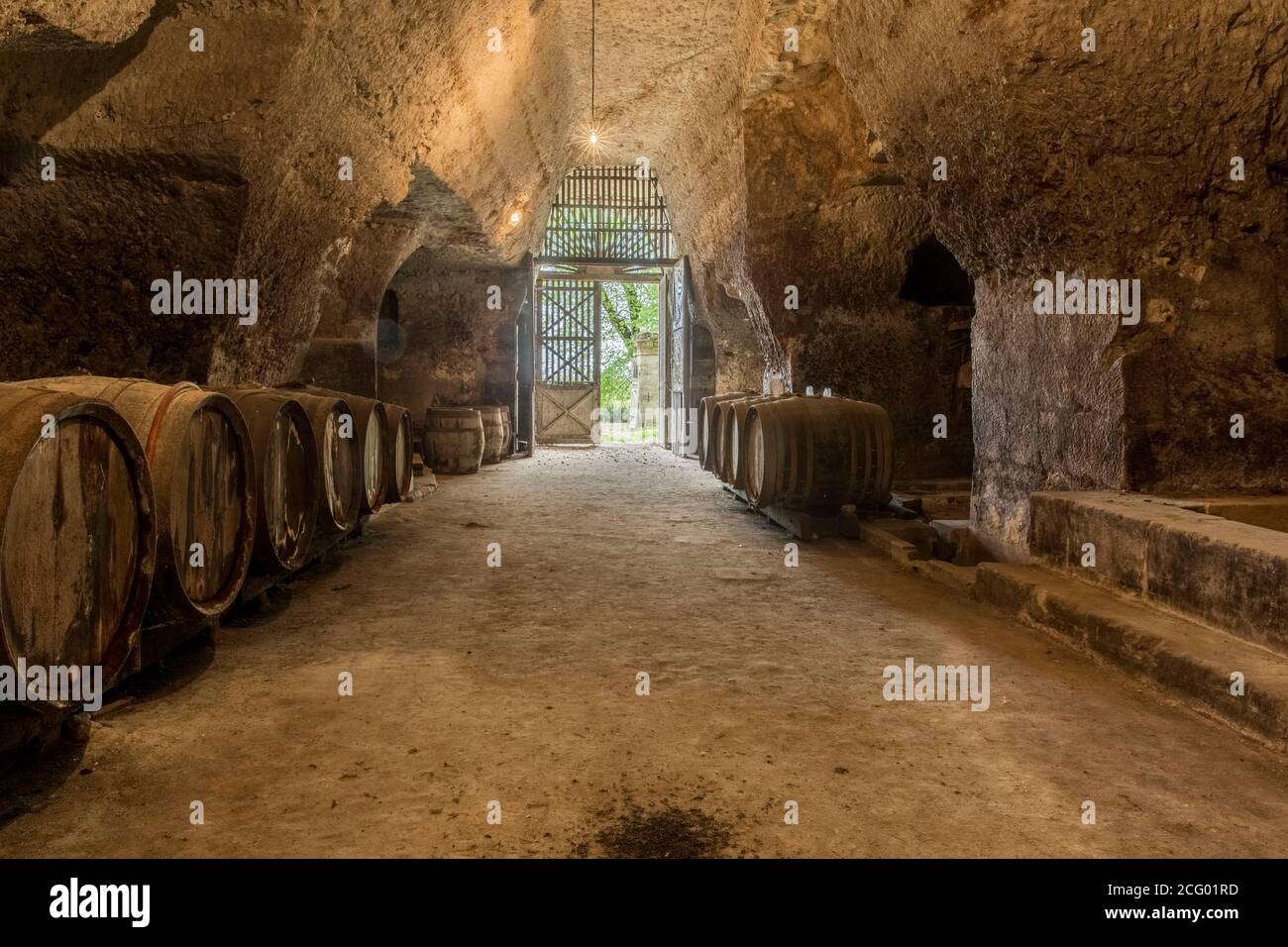 France, Indre et Loire, vallée de la Loire classée au patrimoine mondial par l'UNESCO, Vernou-sur-Brenne, les Madères, propriété de la famille Debré depuis 3 générations, Banque D'Images