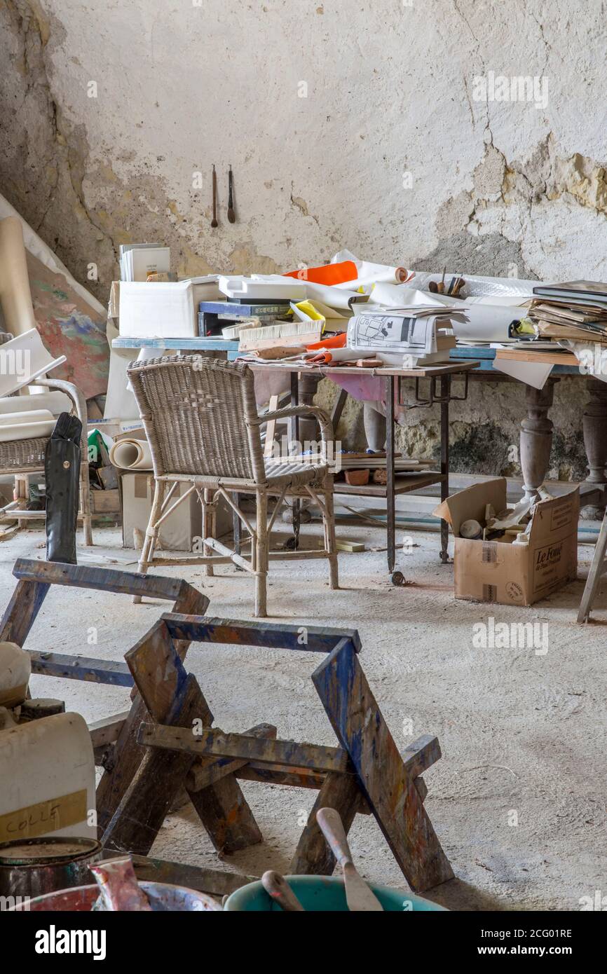 France, Indre et Loire, vallée de la Loire classée au patrimoine mondial par l'UNESCO, Vernou-sur-Brenne, les Madères, propriété de la famille Debré depuis 3 générations, Banque D'Images