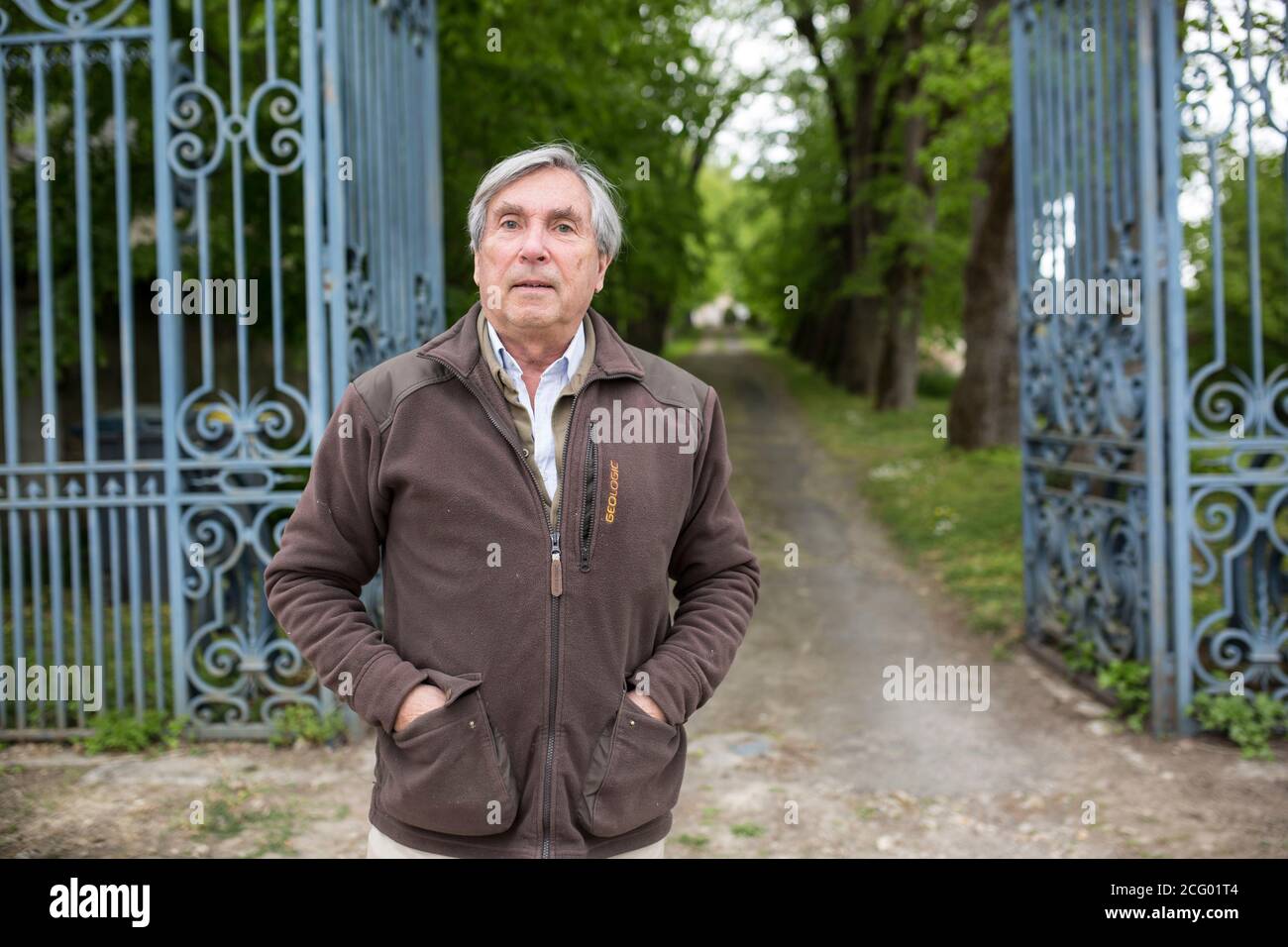 France, Indre et Loire, vallée de la Loire classée au patrimoine mondial par l'UNESCO, Vernou-sur-Brenne, les Madères, propriété de la famille Debré depuis 3 générations, Banque D'Images