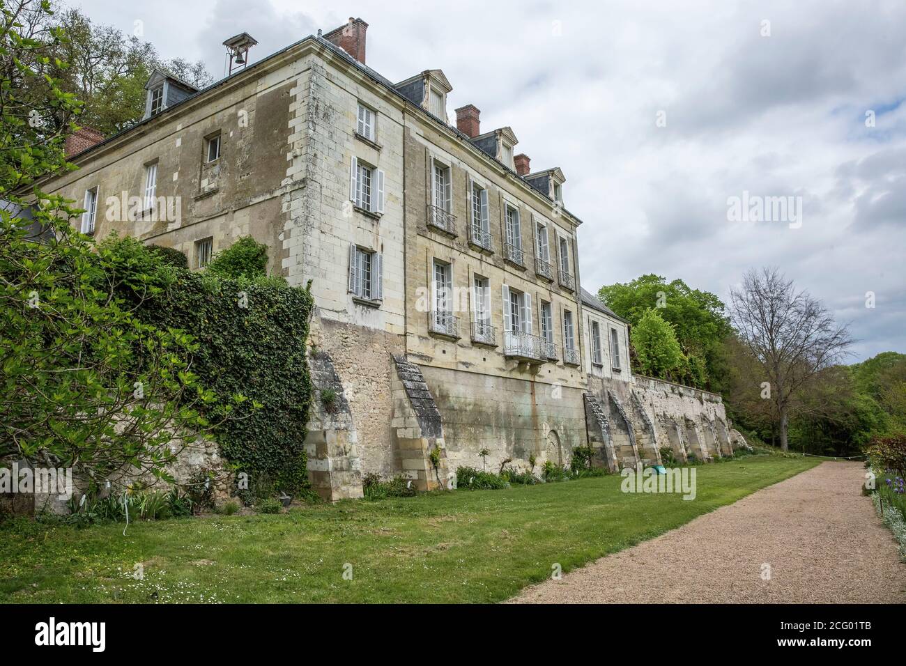 France, Indre et Loire, vallée de la Loire classée au patrimoine mondial par l'UNESCO, Vernou-sur-Brenne, les Madères, propriété de la famille Debré depuis 3 générations, Banque D'Images