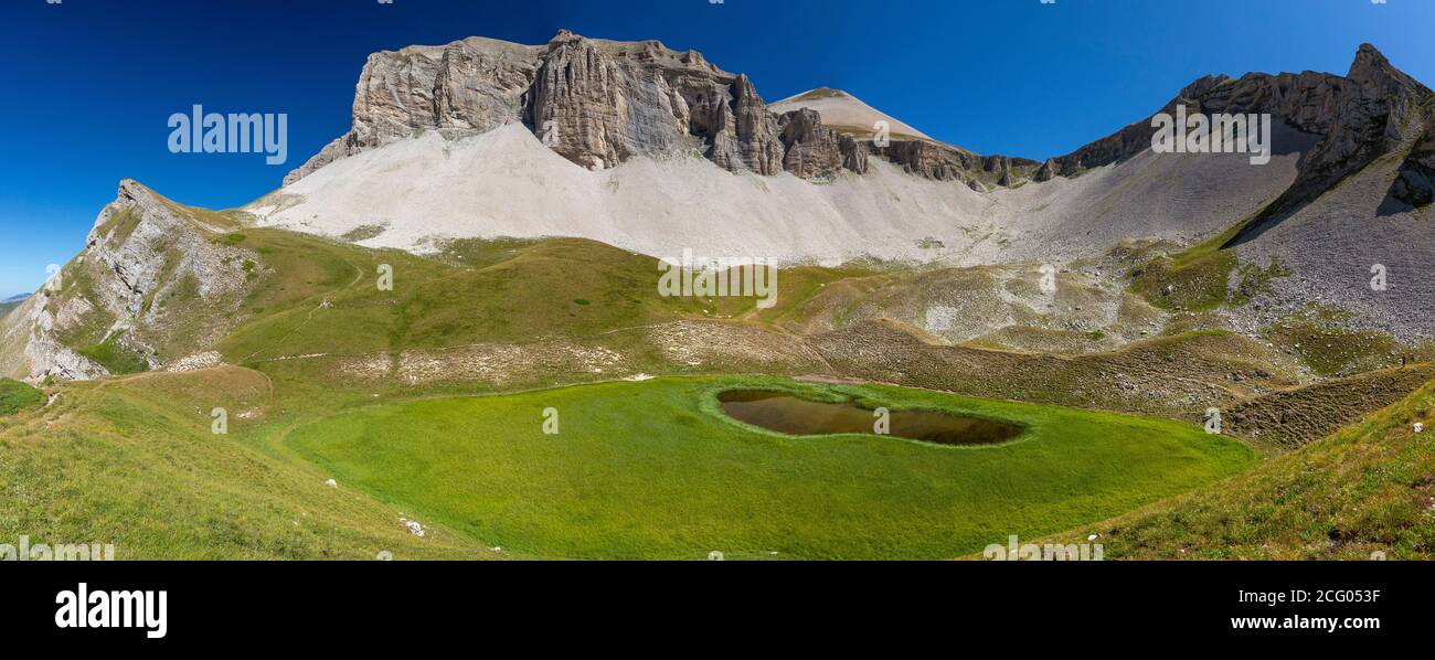 France, Drôme, Parc naturel régional du Vercors, vallée de Jarjatte, lac de Lauzon Banque D'Images