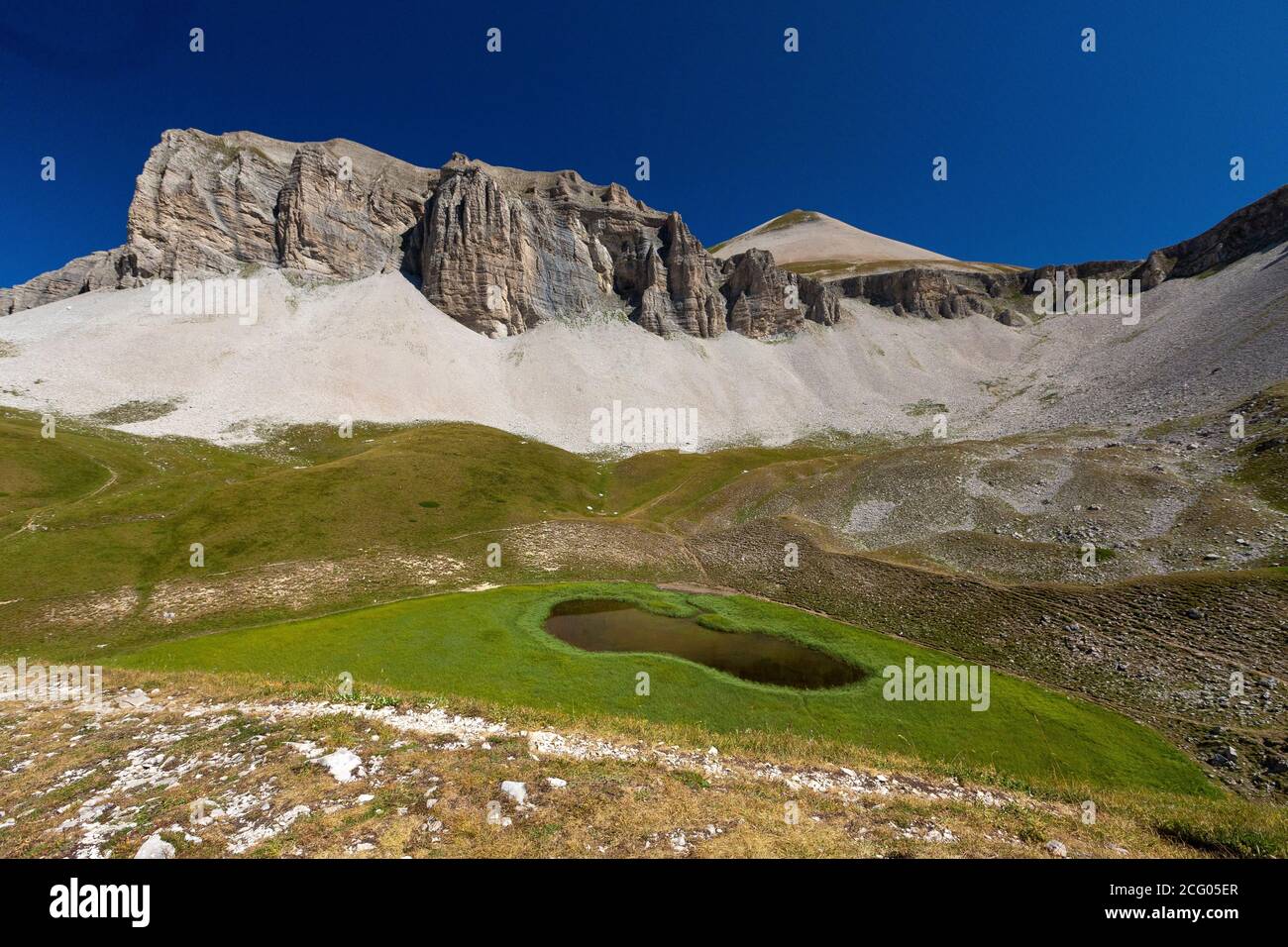 France, Drôme, Parc naturel régional du Vercors, vallée de Jarjatte, lac de Lauzon Banque D'Images
