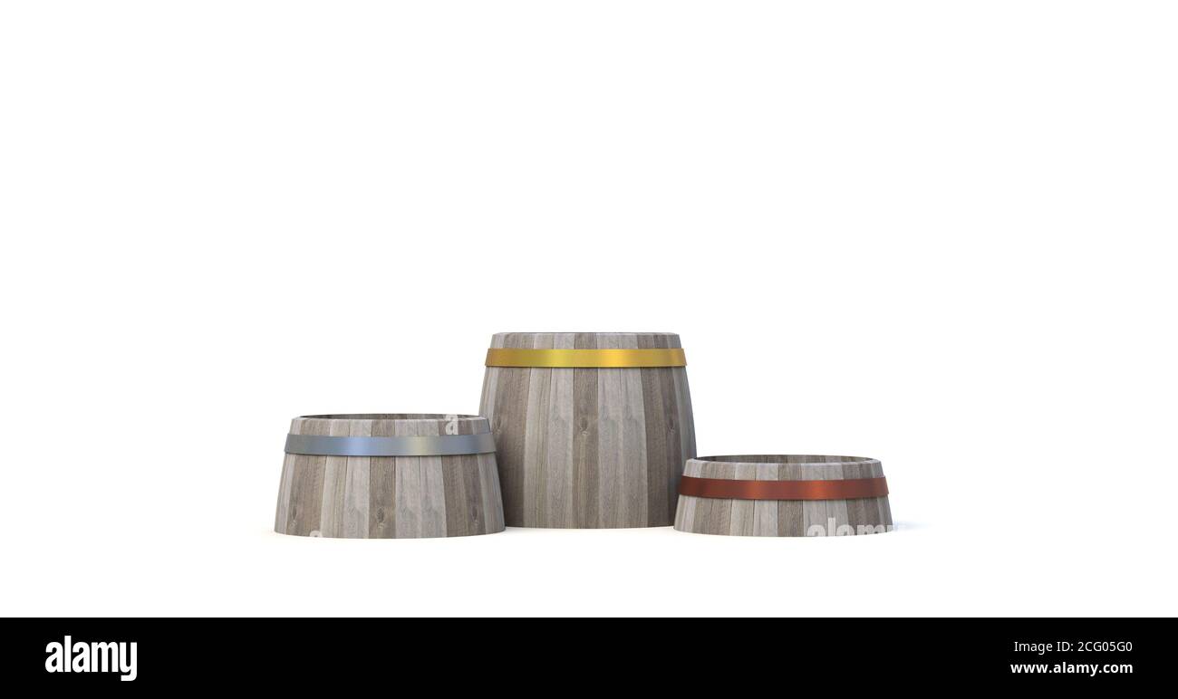 Podium pour le rendu 3D des bouteilles de vin Banque D'Images