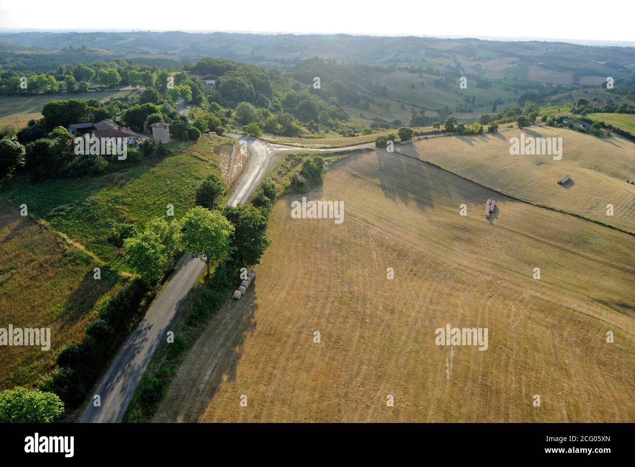 France, haute-Garonne, autour des coteaux du Saves (vue aérienne) Banque D'Images