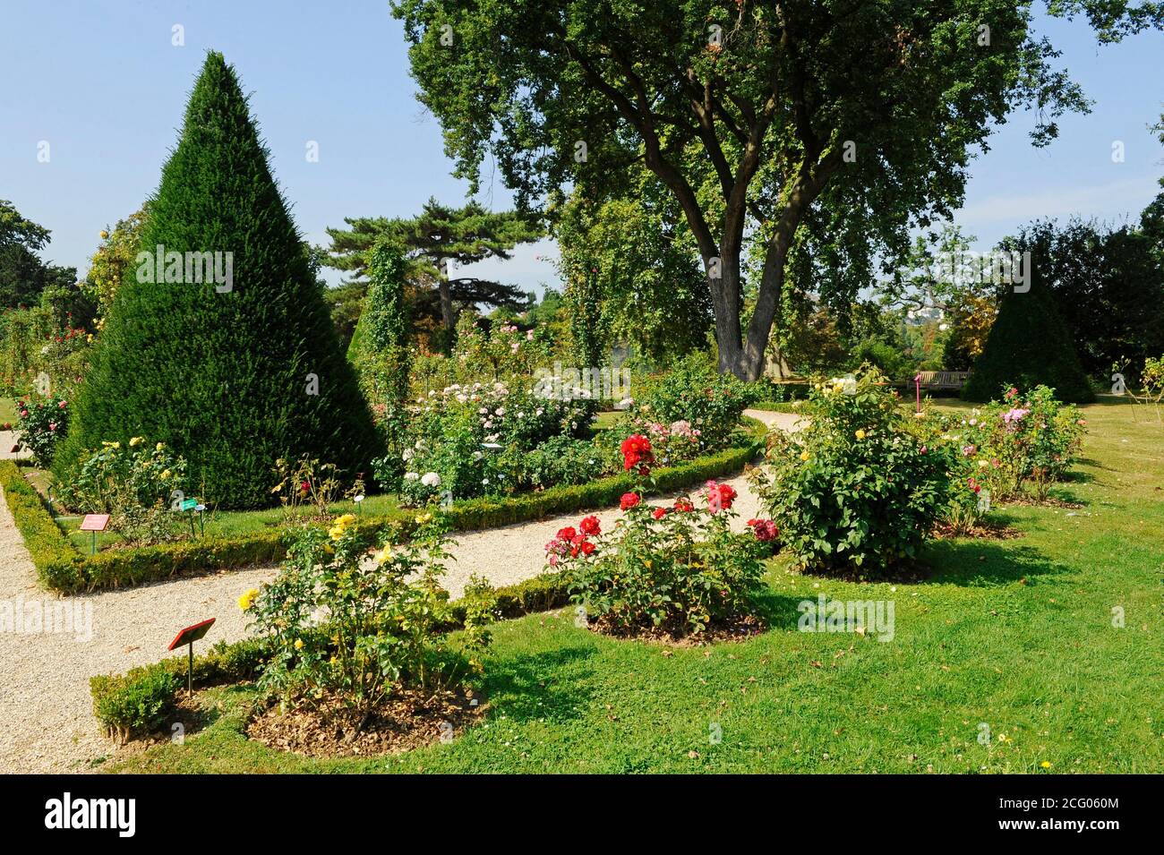 France, Paris, le Bois de Boulogne, le parc Bagatelle Banque D'Images