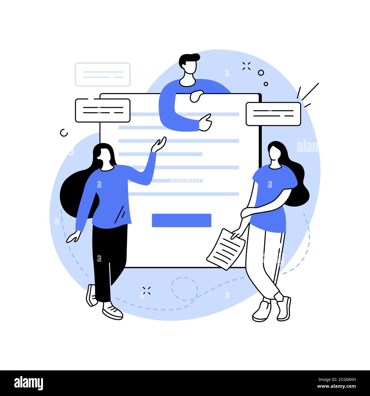 A propos de nous illustration abstraite de vecteur de concept. Illustration de Vecteur