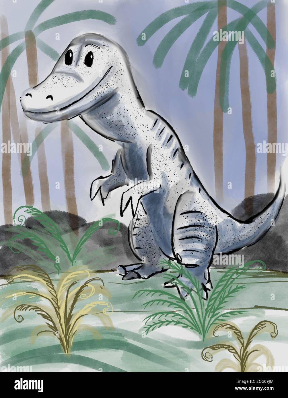 illustration d'un dinosaure Banque D'Images