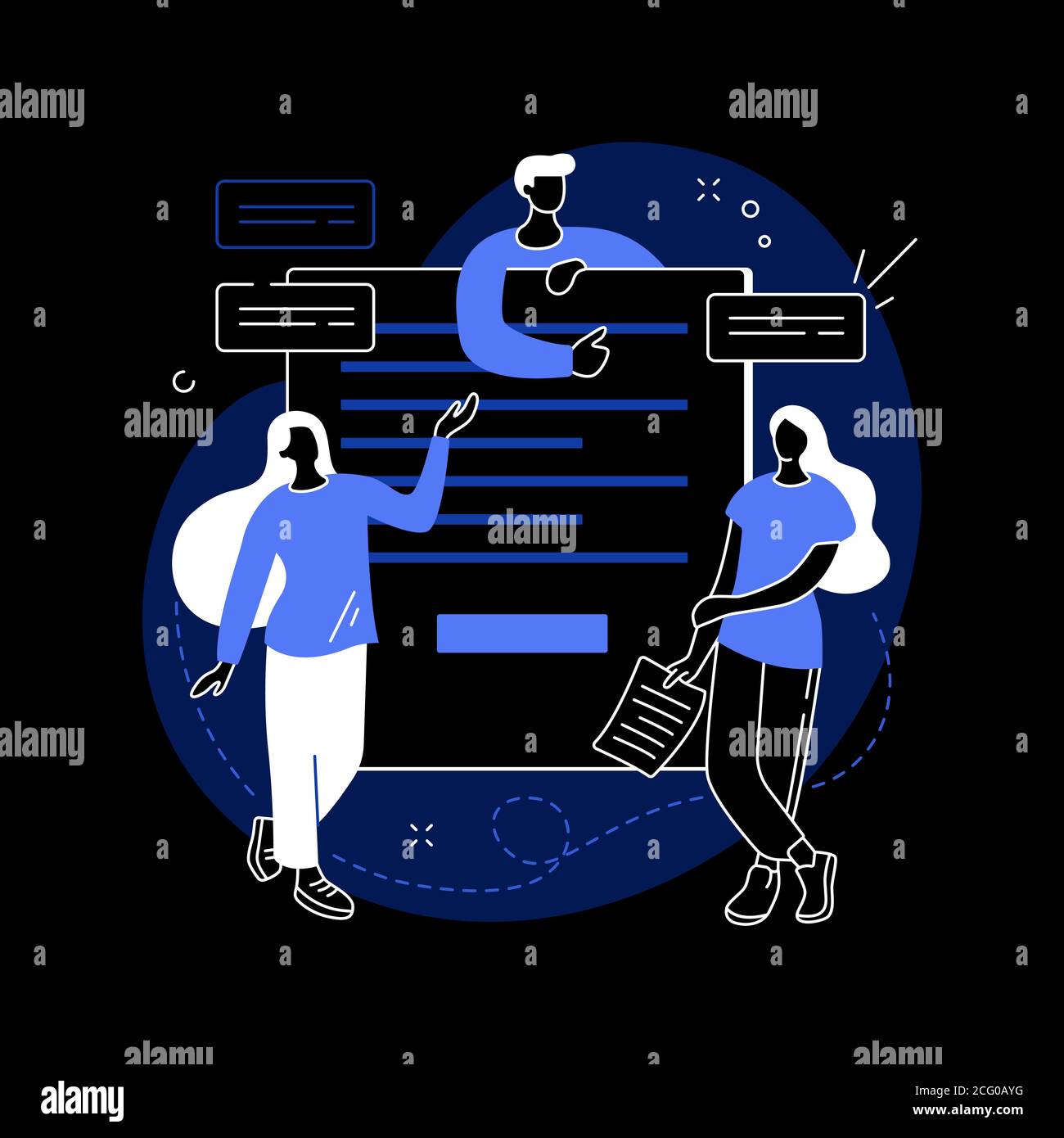 A propos de nous illustration abstraite de vecteur de concept. Illustration de Vecteur