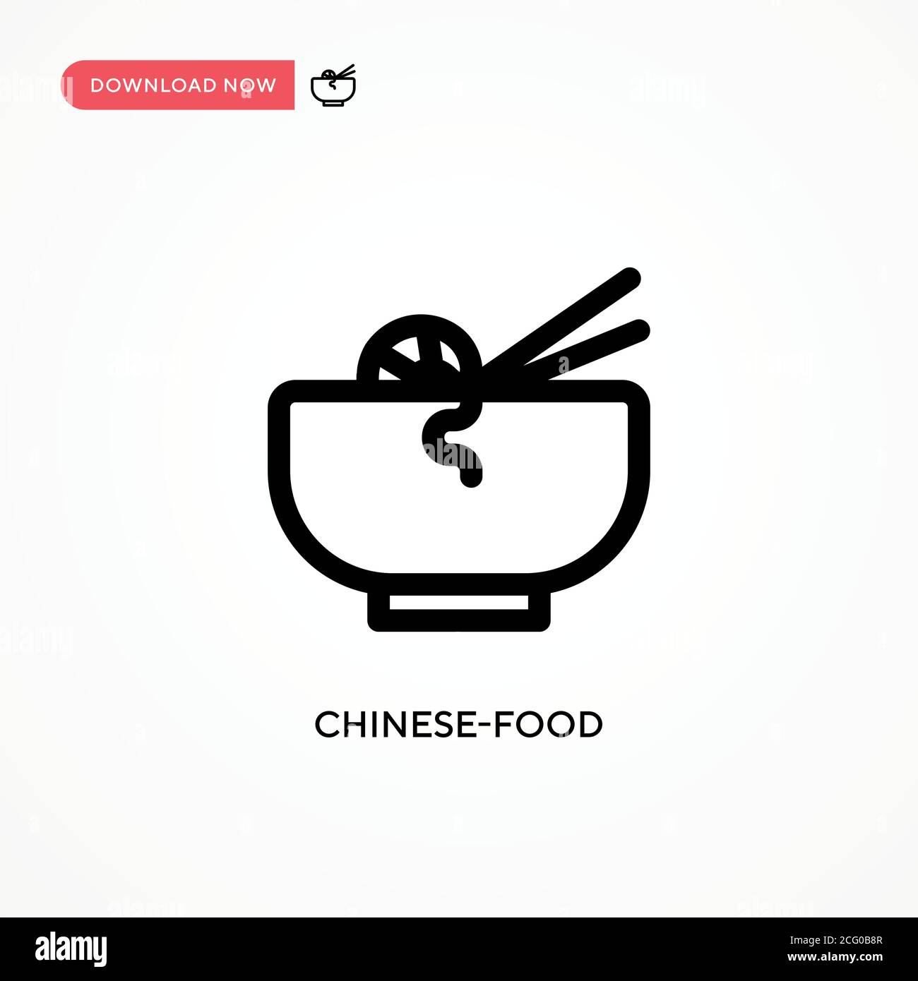 Icône vecteur simple chinois-alimentaire. Illustration moderne et simple à vecteur plat pour site Web ou application mobile Illustration de Vecteur