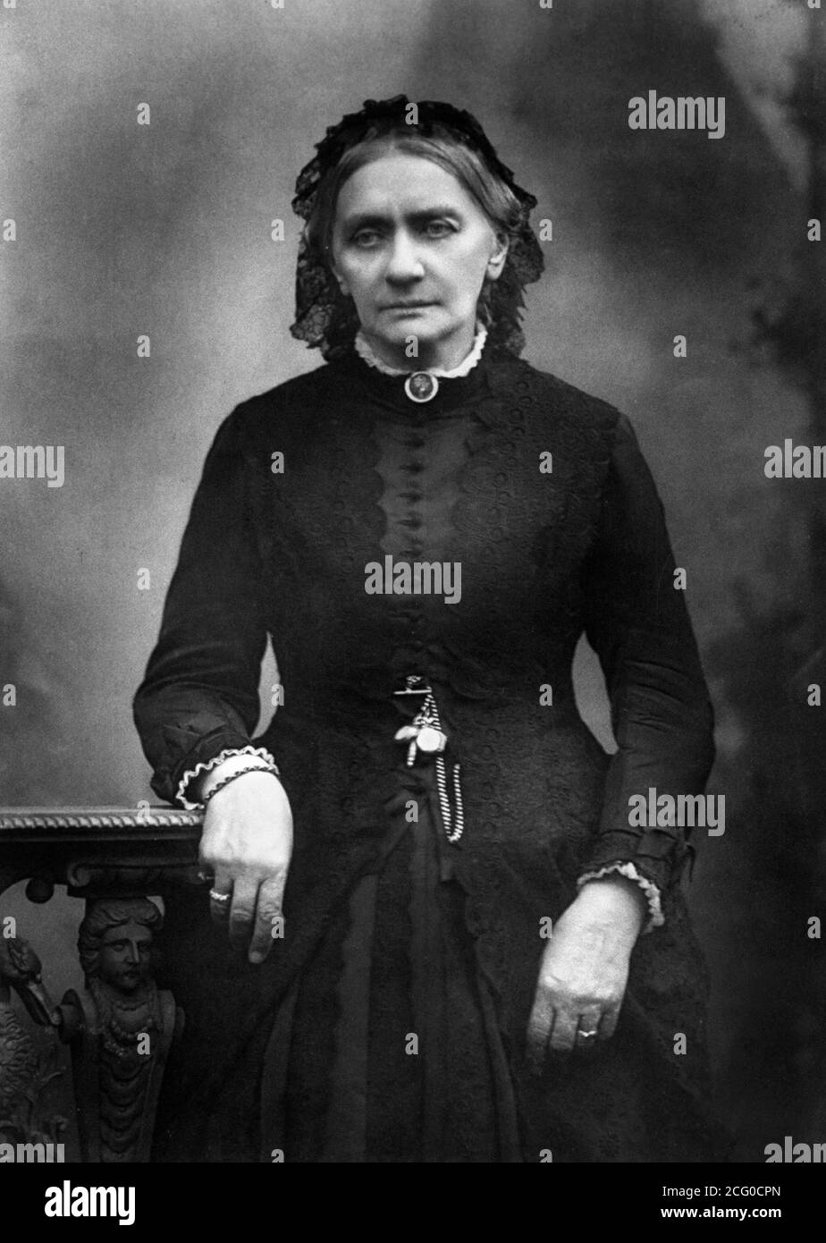 Clara Schumann. Portrait de Clara Josephine Schumann (née Wieck, 1819-1896), pianiste et compositeur allemand du XIXe siècle, 1875 Banque D'Images