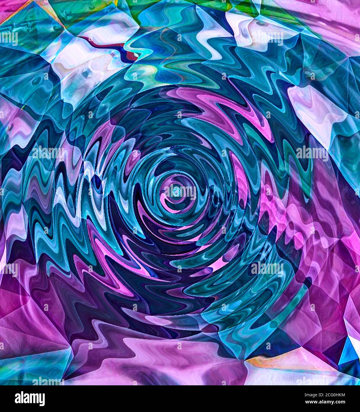 arrière-plan 3d abstrait coloré cristallisé. Banque D'Images