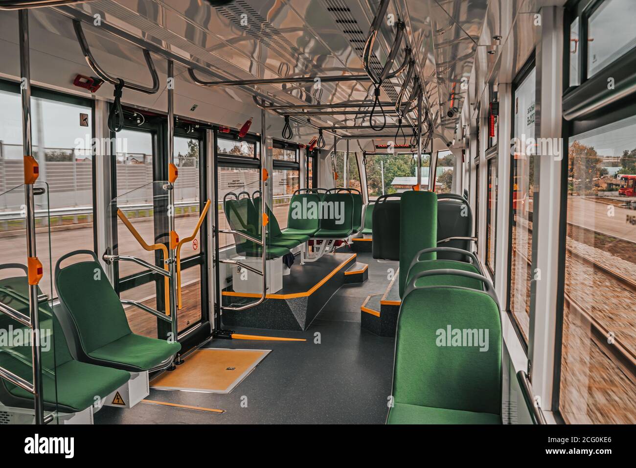 Intérieur d'un tramway moderne Banque de photographies et d’images à ...