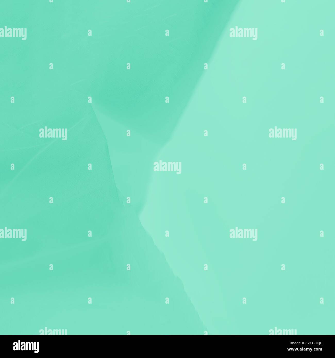 Tissu vert clair doux coulant à la menthe, fond vert dégradé Banque D'Images
