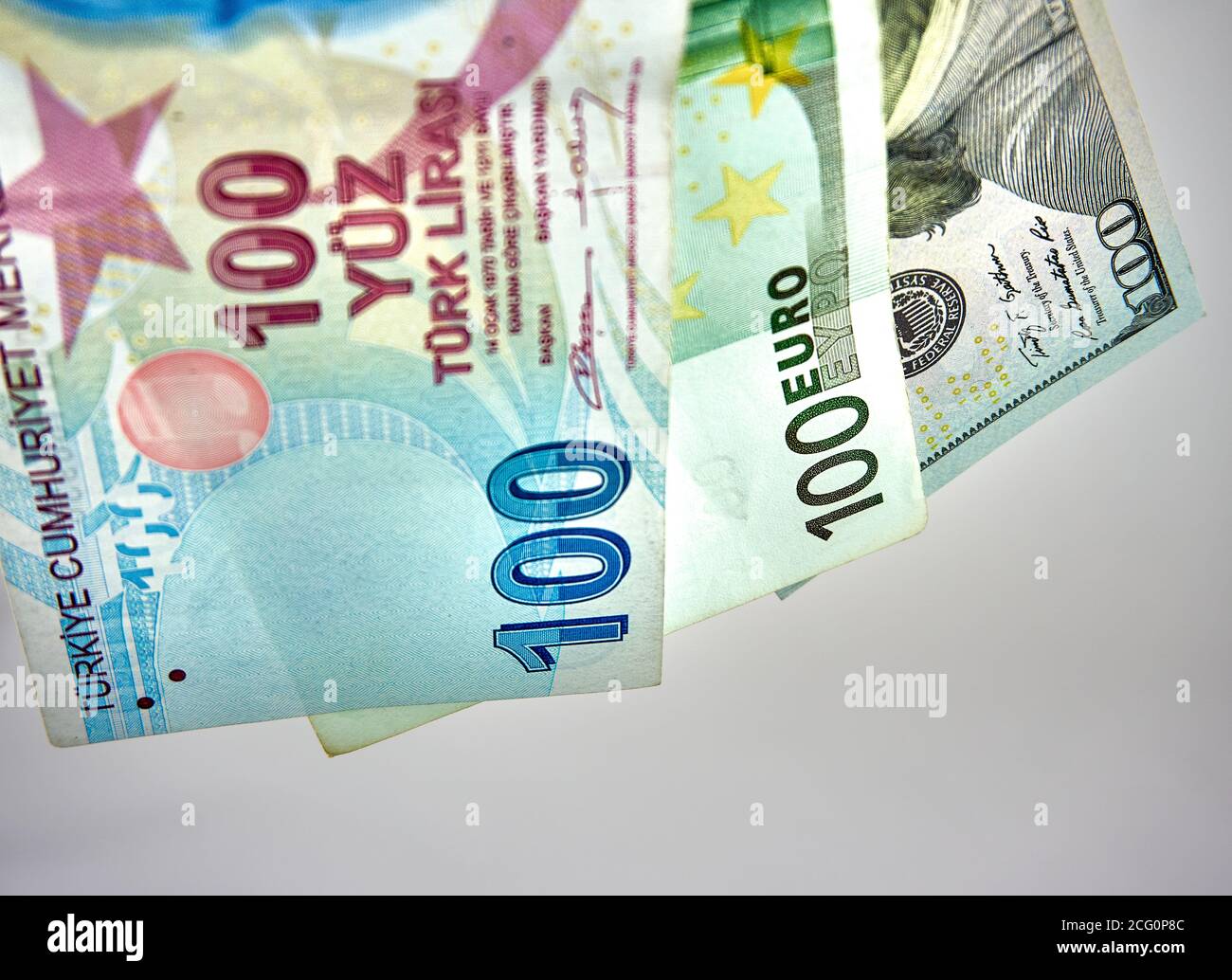 L'euro et la livre turque Photo Stock - Alamy