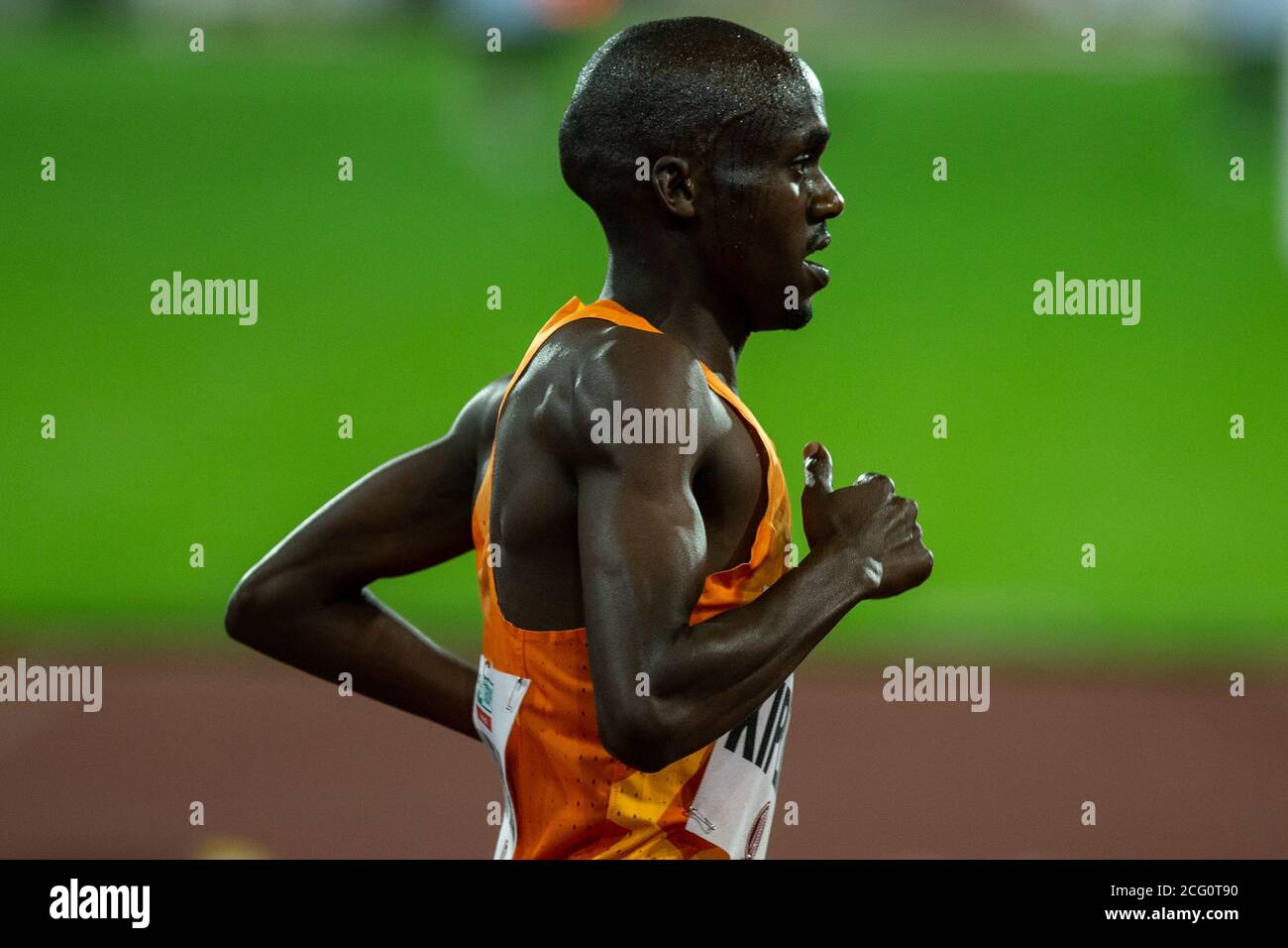 Ostrava, République tchèque. 08 septembre 2020. L'athlète Jacob Kiplimo, originaire d'Ouganda, participe à l'épreuve du Golden Spike Ostrava Athletics World Challenge de l'IAAF, le 8 septembre 2020, à Ostrava, en République tchèque. Crédit : Vladimir Prycek/CTK photo/Alay Live News Banque D'Images