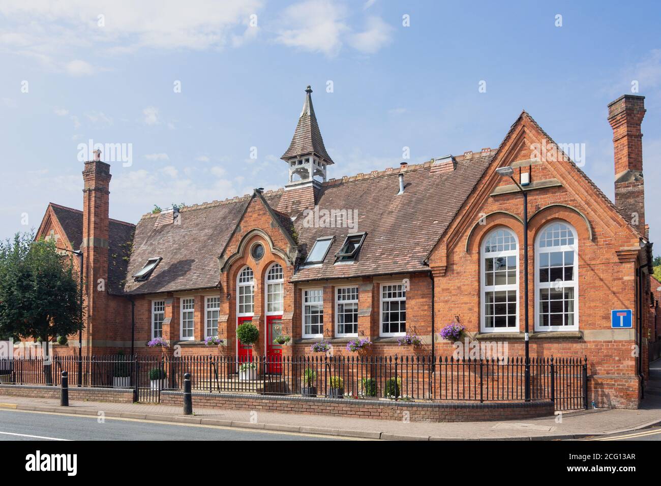 Ancien bâtiment scolaire, High Street, Henley-in-Arden, Warwickshire, Angleterre, Royaume-Uni Banque D'Images