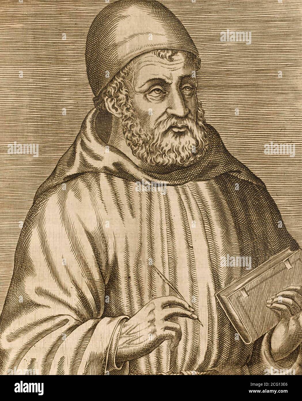 JOHN DUNS aka Duns Scotus (c 1266-1308) prêtre catholique écossais Banque D'Images